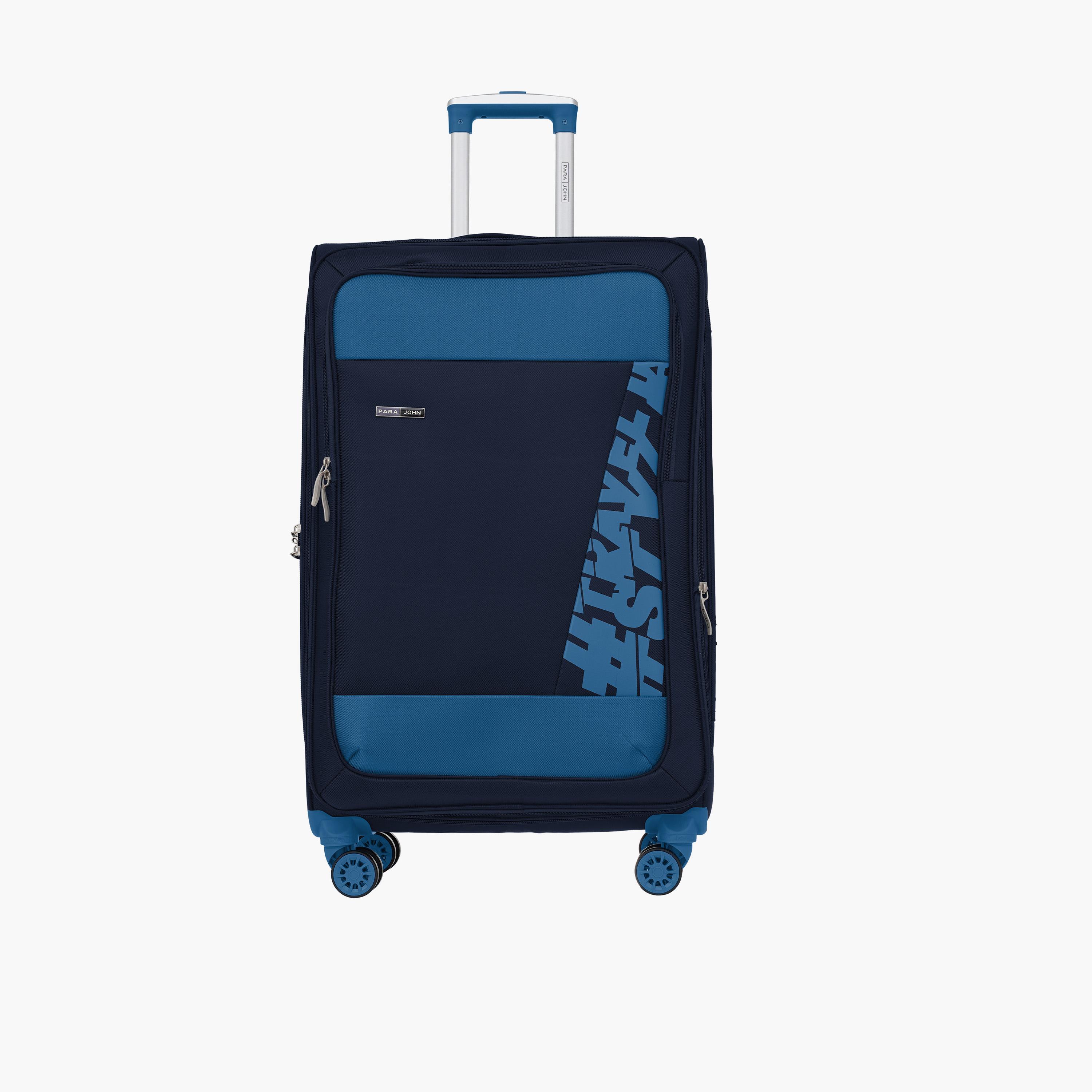 Para John Hyper Trek Set of 3 Nylon Soft Sided 4-Wheeler Spinner Trolley Bag with Combination Lock-travel-luggagesandbags-luggage-image-5