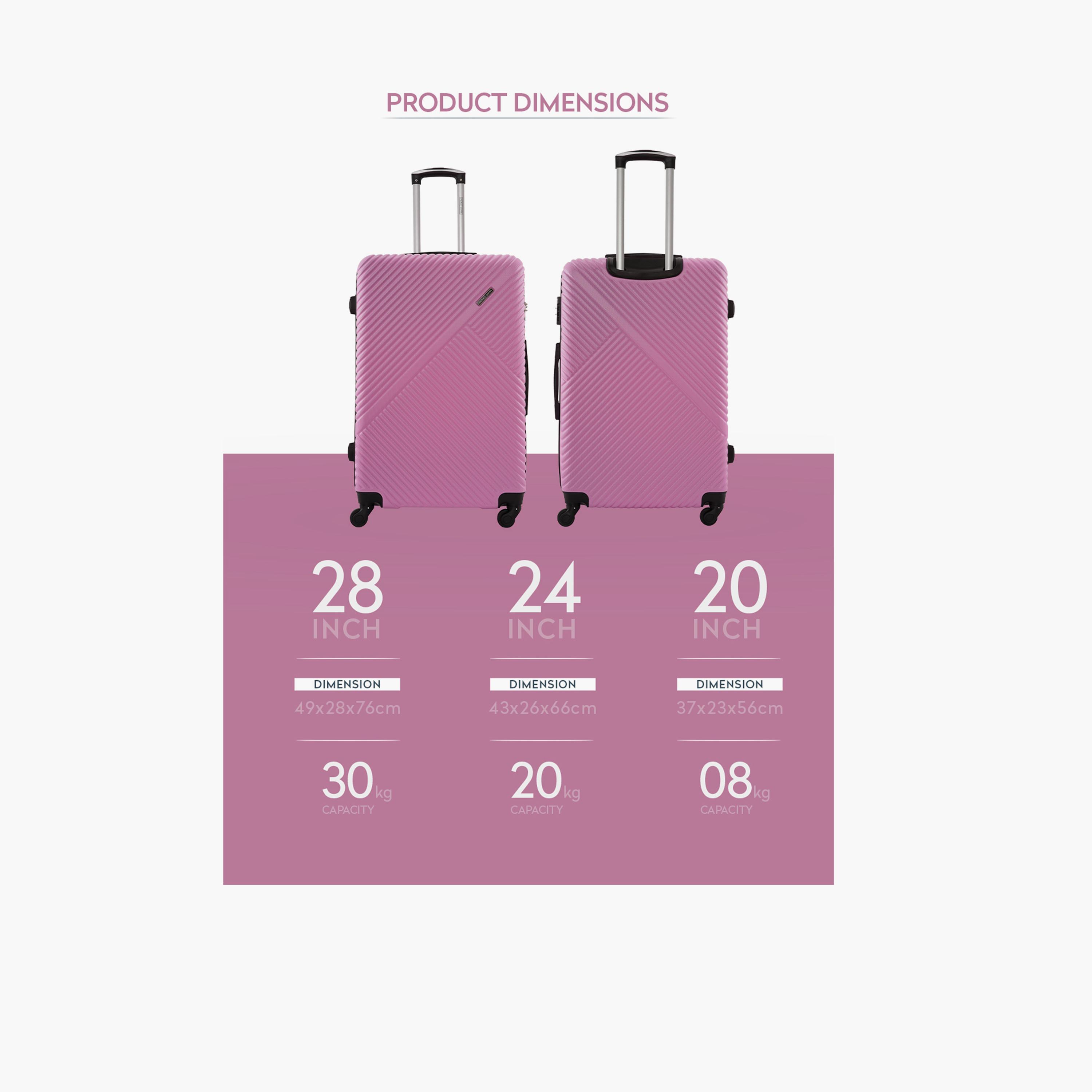 Para John Set of 3 ABS Hard Sided 4-Wheeler Spinner Trolley Bag with Combination Lock-travel-luggagesandbags-luggage-image-6
