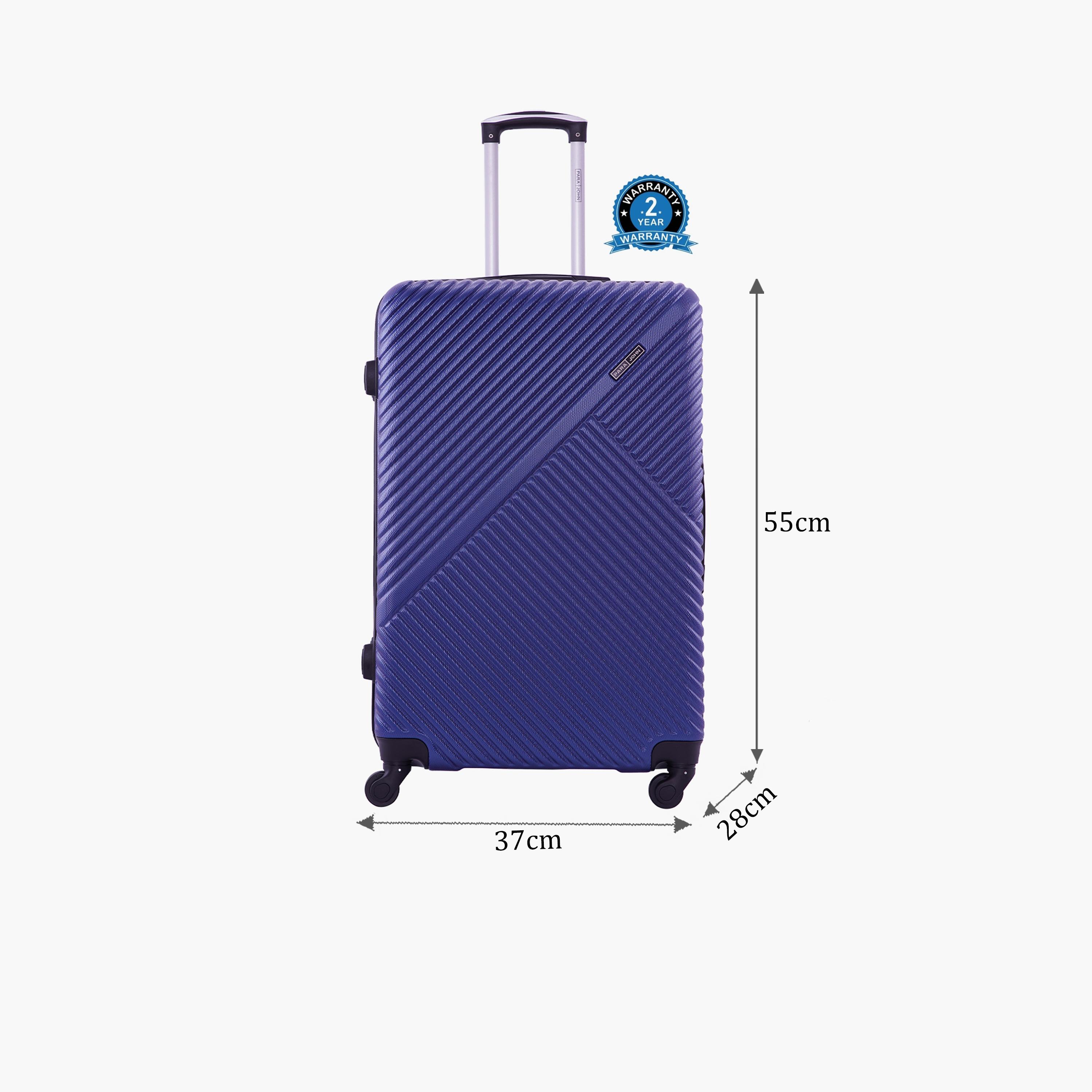 Para John Vizro 50.8 CM Small Cabin ABS Hard Sided 4-Wheeler Spinner Trolley Bag with Combination Lock-travel-luggagesandbags-luggage-image-2