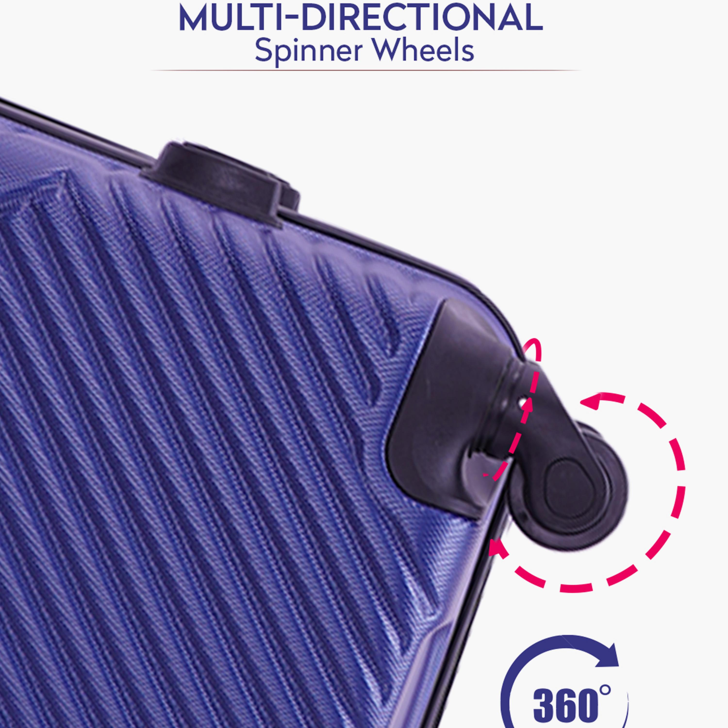 Para John Vizro 50.8 CM Small Cabin ABS Hard Sided 4-Wheeler Spinner Trolley Bag with Combination Lock-travel-luggagesandbags-luggage-image-5