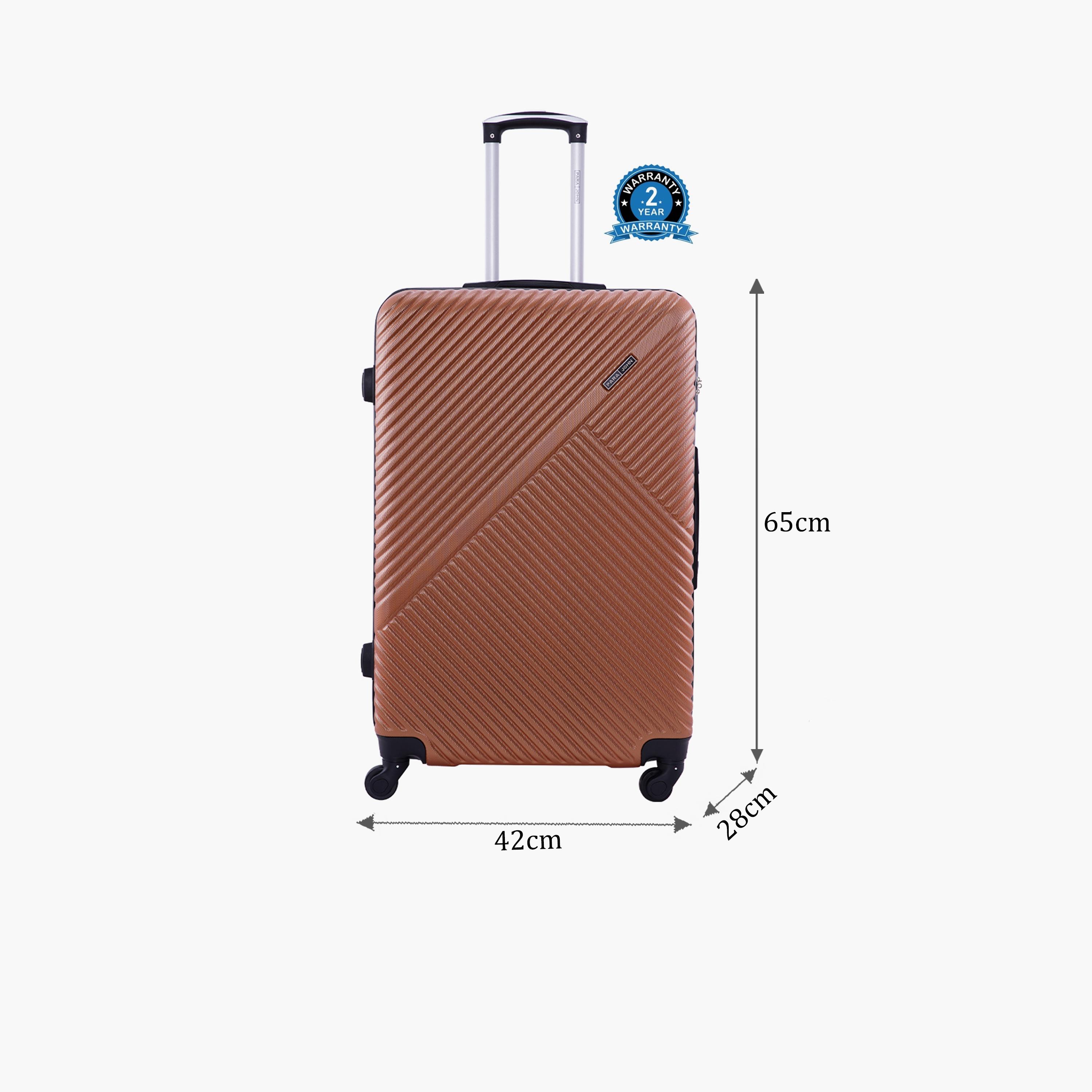 Para John Vizro 60.96 CM Medium Check-in ABS Hard Sided 4-Wheeler Spinner Trolley Bag with Combination Lock-travel-luggagesandbags-luggage-image-2