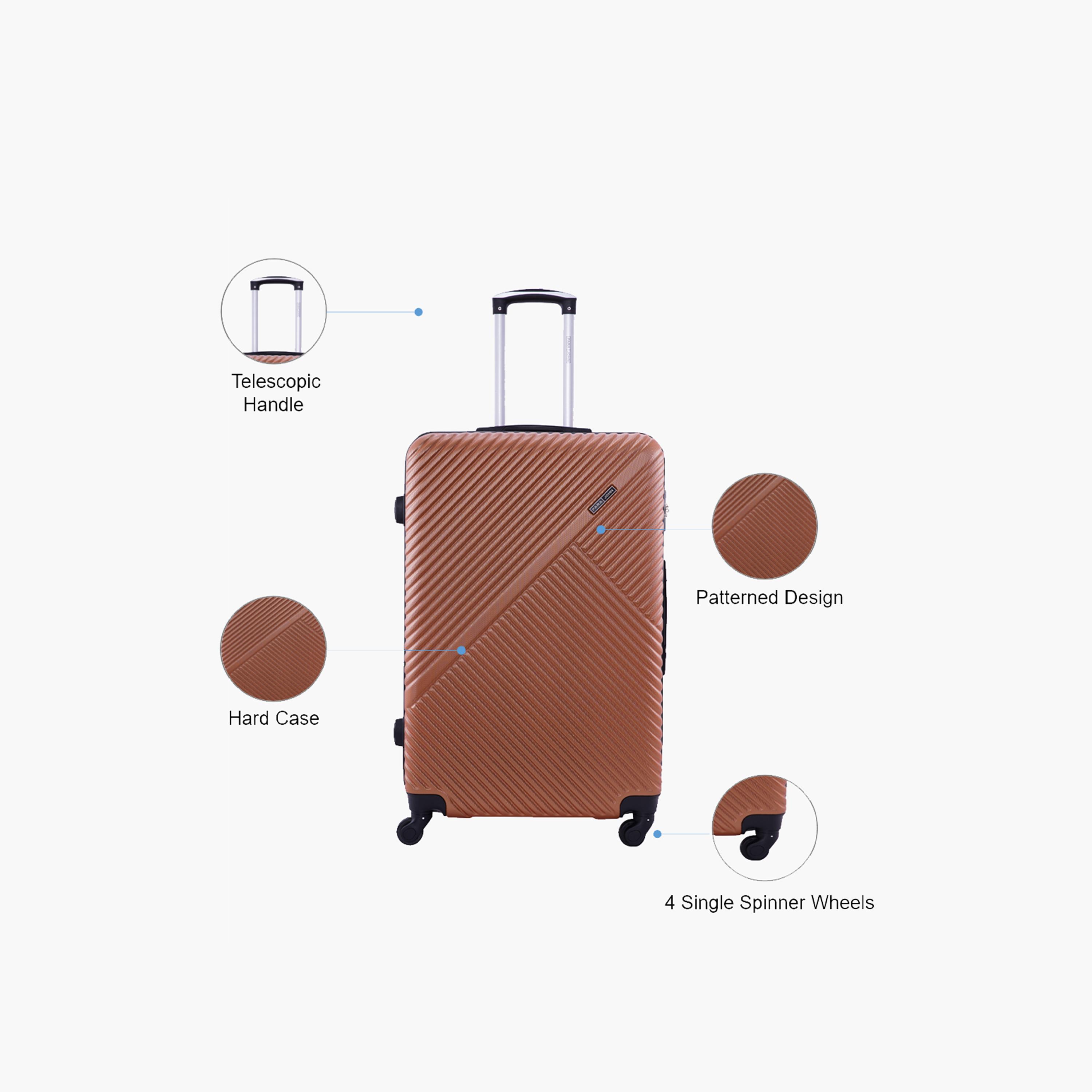 Para John Vizro 60.96 CM Medium Check-in ABS Hard Sided 4-Wheeler Spinner Trolley Bag with Combination Lock-travel-luggagesandbags-luggage-image-3