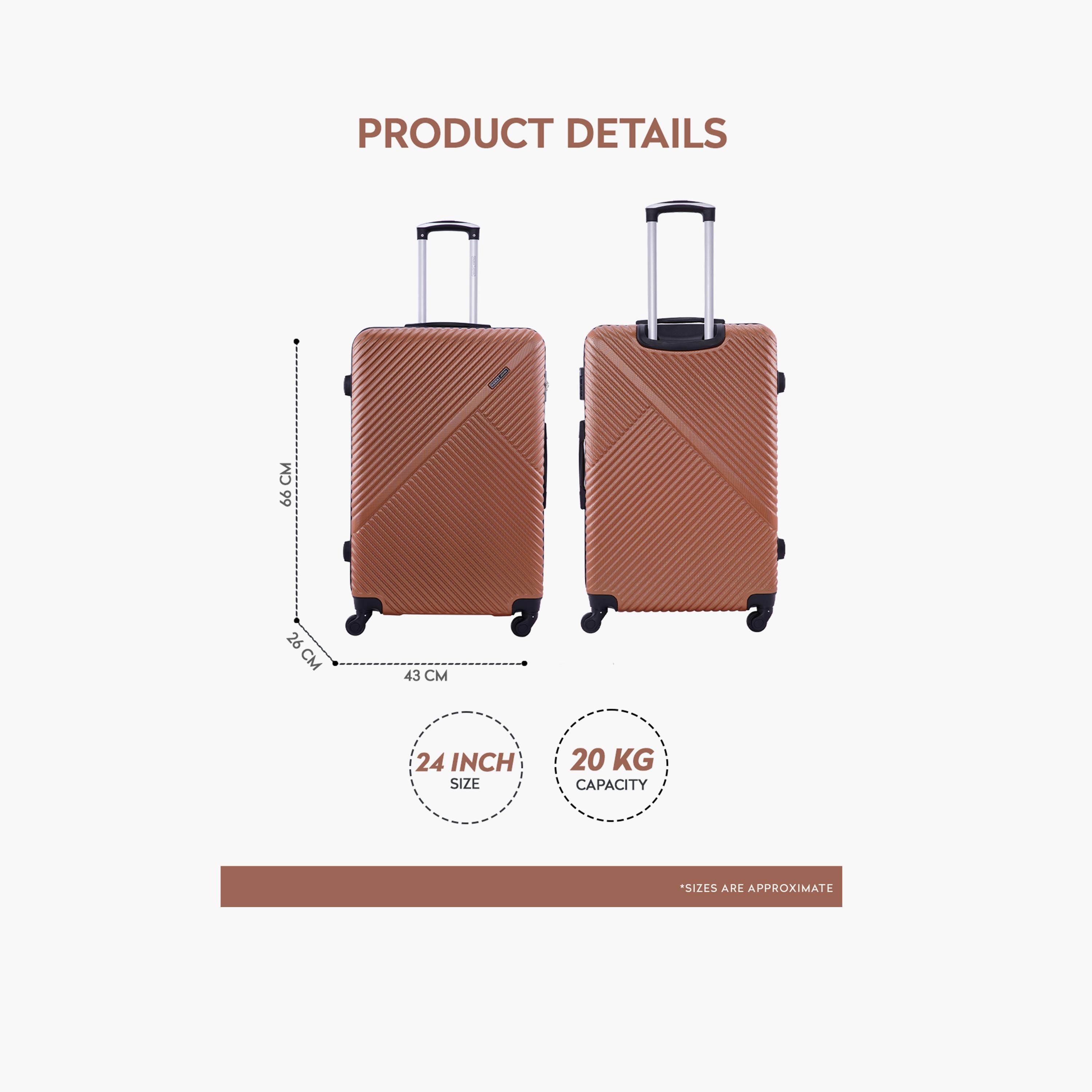 Para John Vizro 60.96 CM Medium Check-in ABS Hard Sided 4-Wheeler Spinner Trolley Bag with Combination Lock-travel-luggagesandbags-luggage-image-4