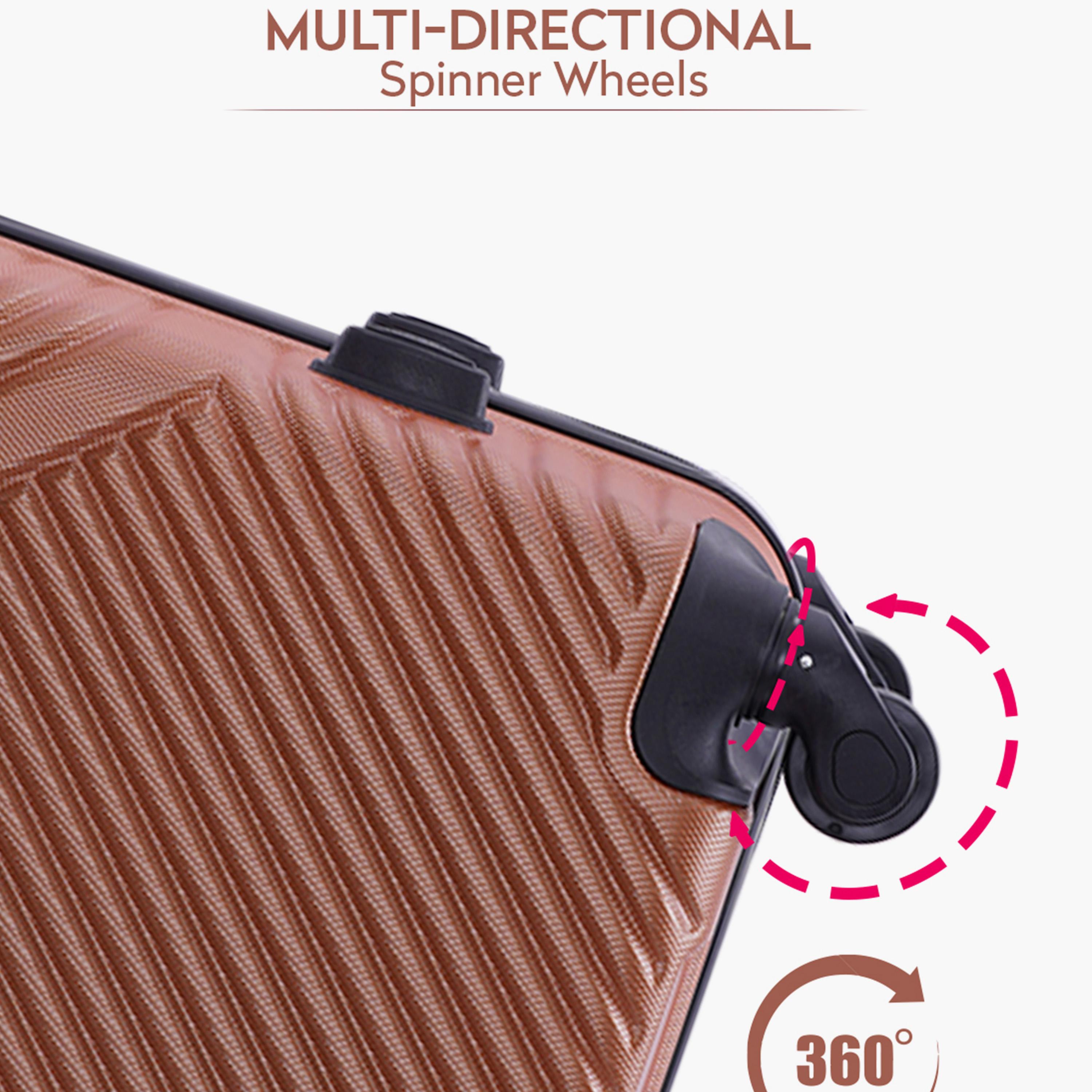 Para John Vizro 60.96 CM Medium Check-in ABS Hard Sided 4-Wheeler Spinner Trolley Bag with Combination Lock-travel-luggagesandbags-luggage-image-6