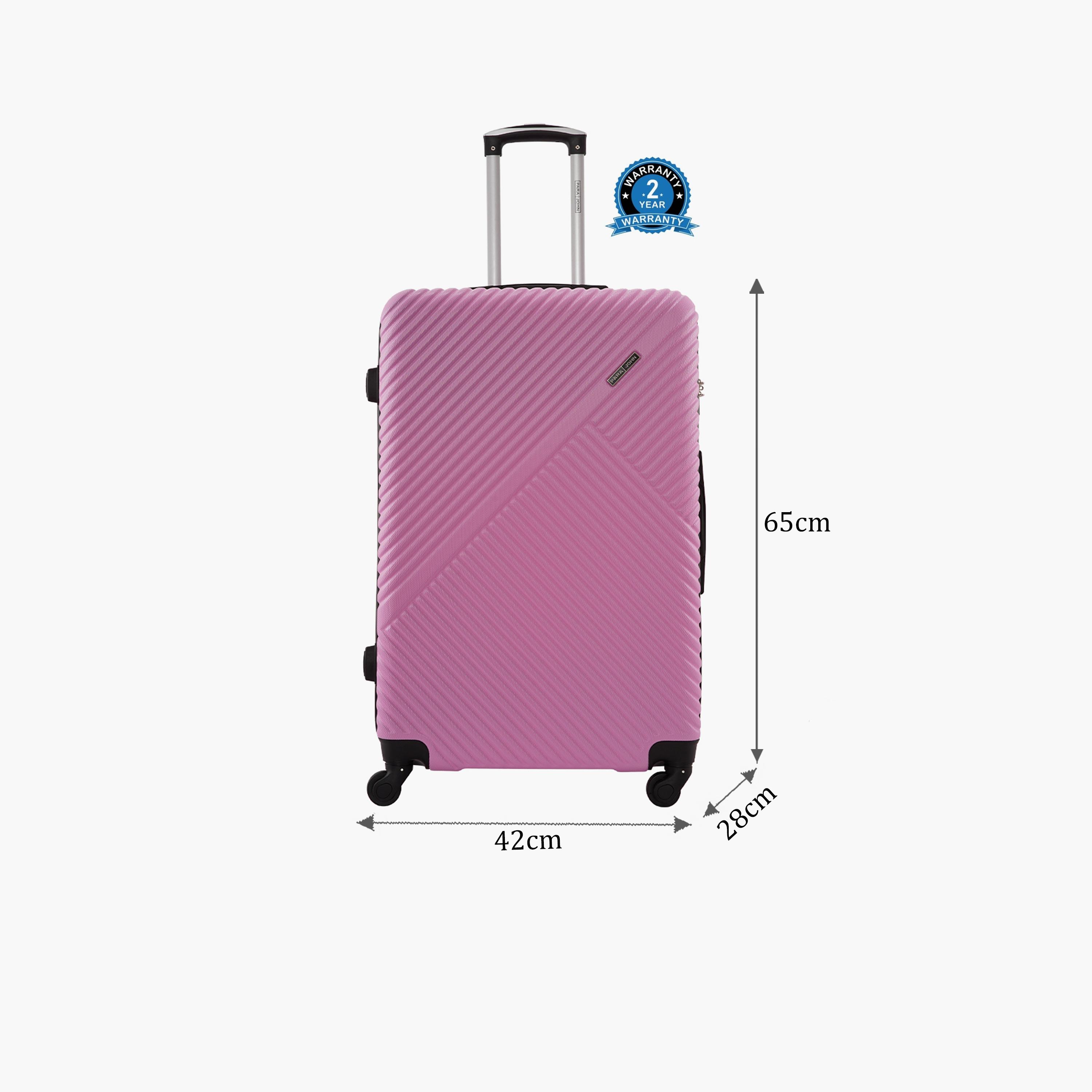 Para John Vizro 60.96 CM Medium Check-in ABS Hard Sided 4-Wheeler Spinner Trolley Bag with Combination Lock-travel-luggagesandbags-luggage-image-2