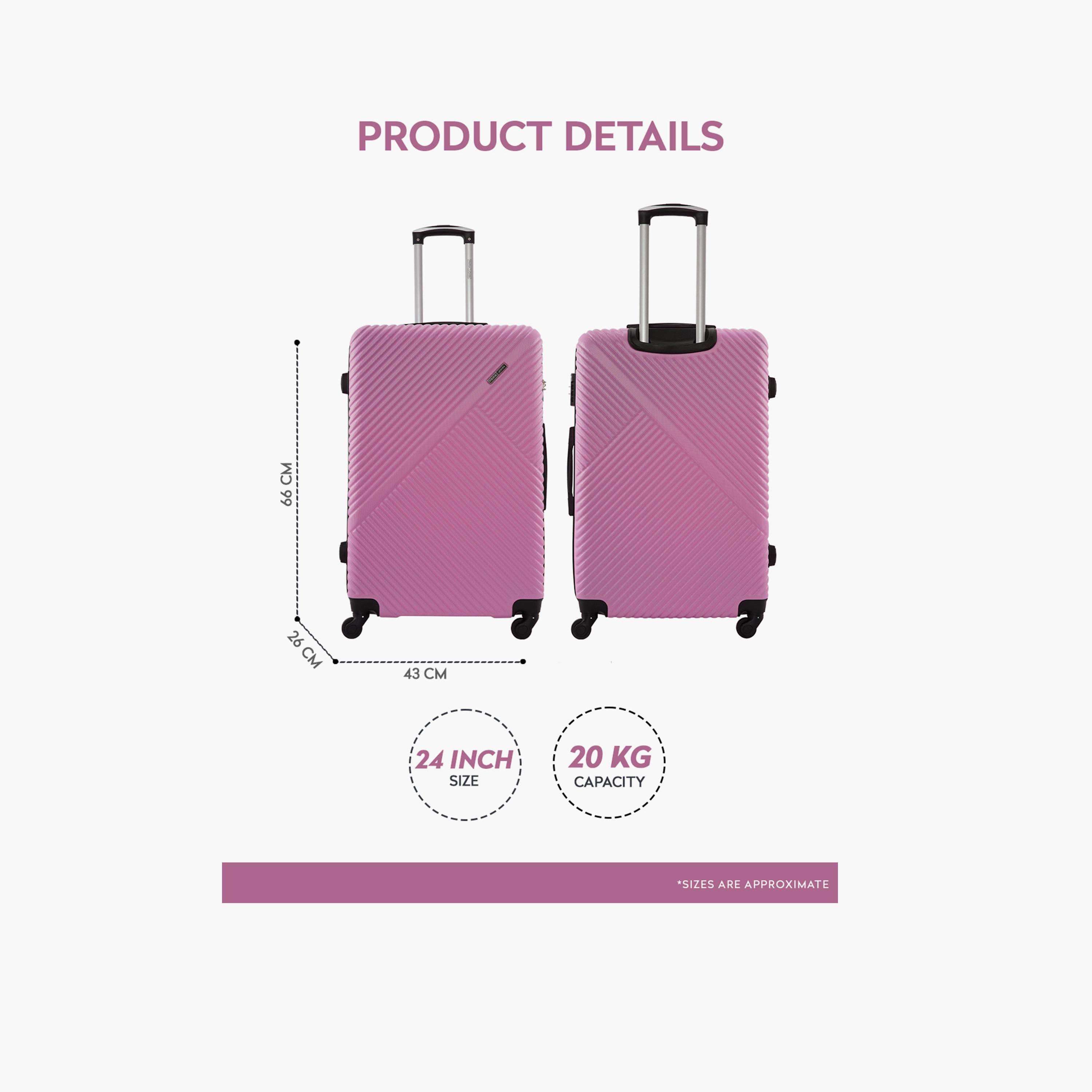 Para John Vizro 60.96 CM Medium Check-in ABS Hard Sided 4-Wheeler Spinner Trolley Bag with Combination Lock-travel-luggagesandbags-luggage-image-4