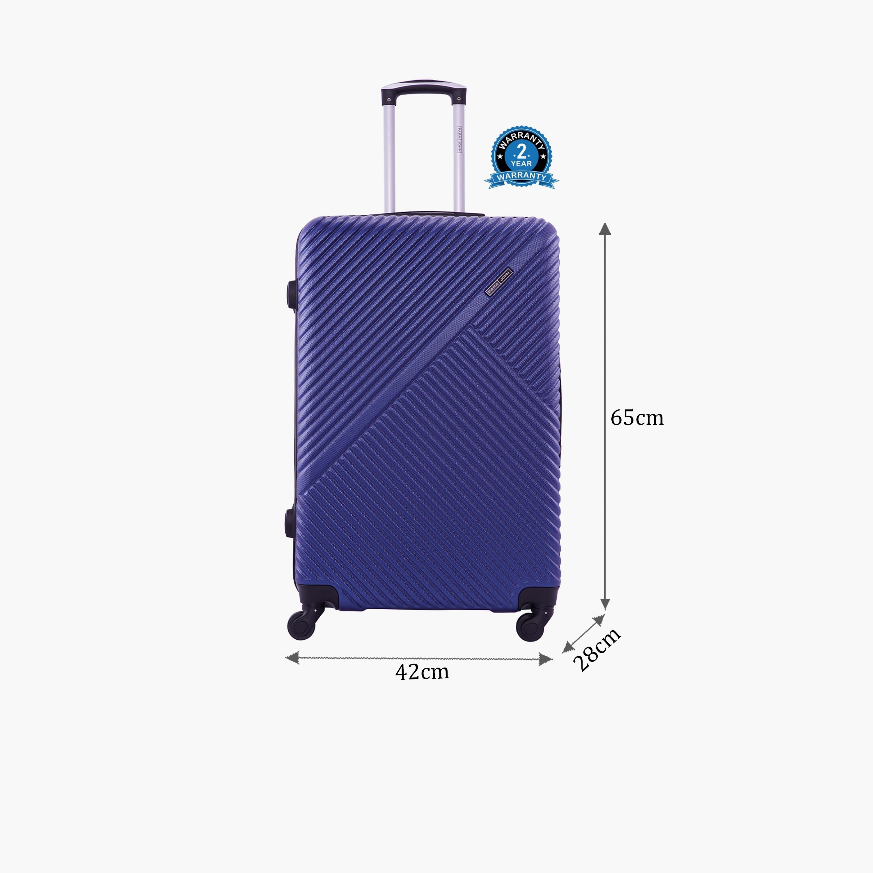 Para John Vizro 60.96 CM Medium Check-in ABS Hard Sided 4-Wheeler Spinner Trolley Bag with Combination Lock-travel-luggagesandbags-luggage-image-2