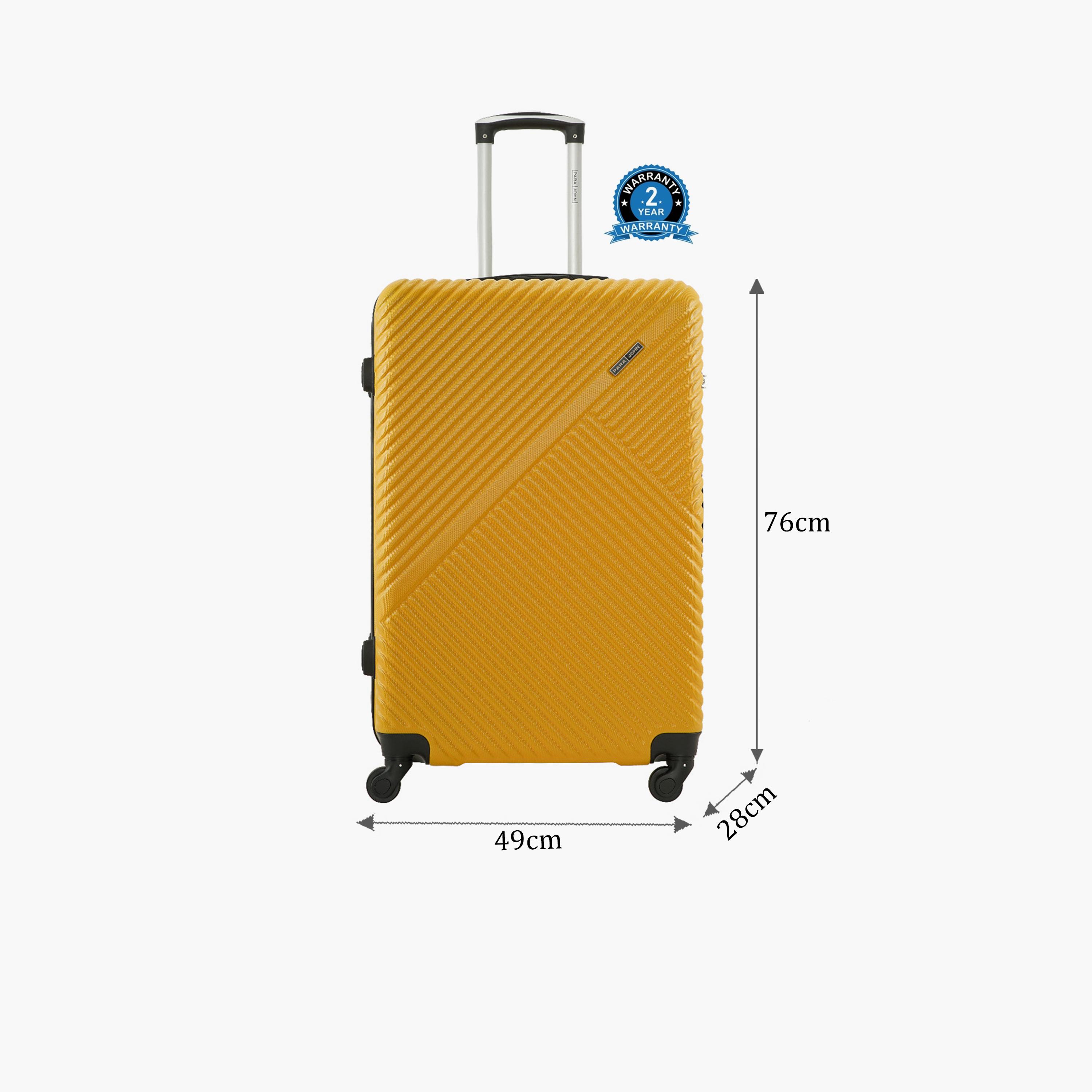 Para John Vizro 71.12 CM Large Check-in ABS Hard Sided 4-Wheeler Spinner Trolley Bag with Combination Lock-travel-luggagesandbags-luggage-image-2