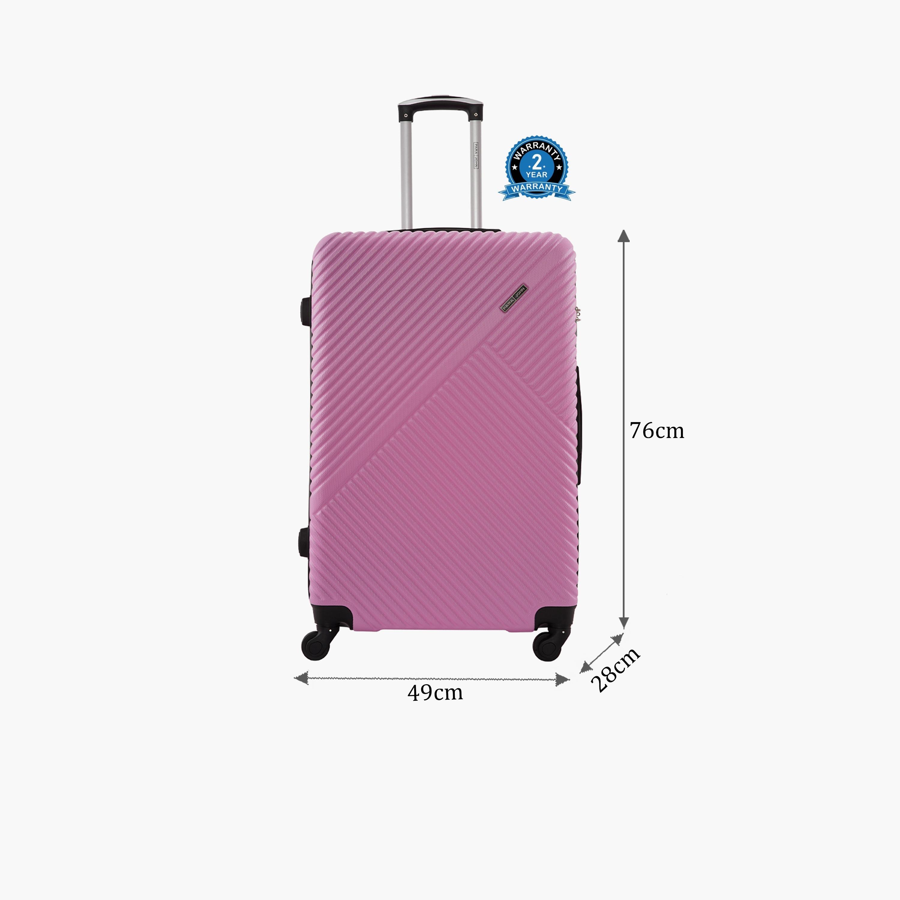 Para John Vizro 71.12 CM Large Check-in ABS Hard Sided 4-Wheeler Spinner Trolley Bag with Combination Lock-travel-luggagesandbags-luggage-image-2