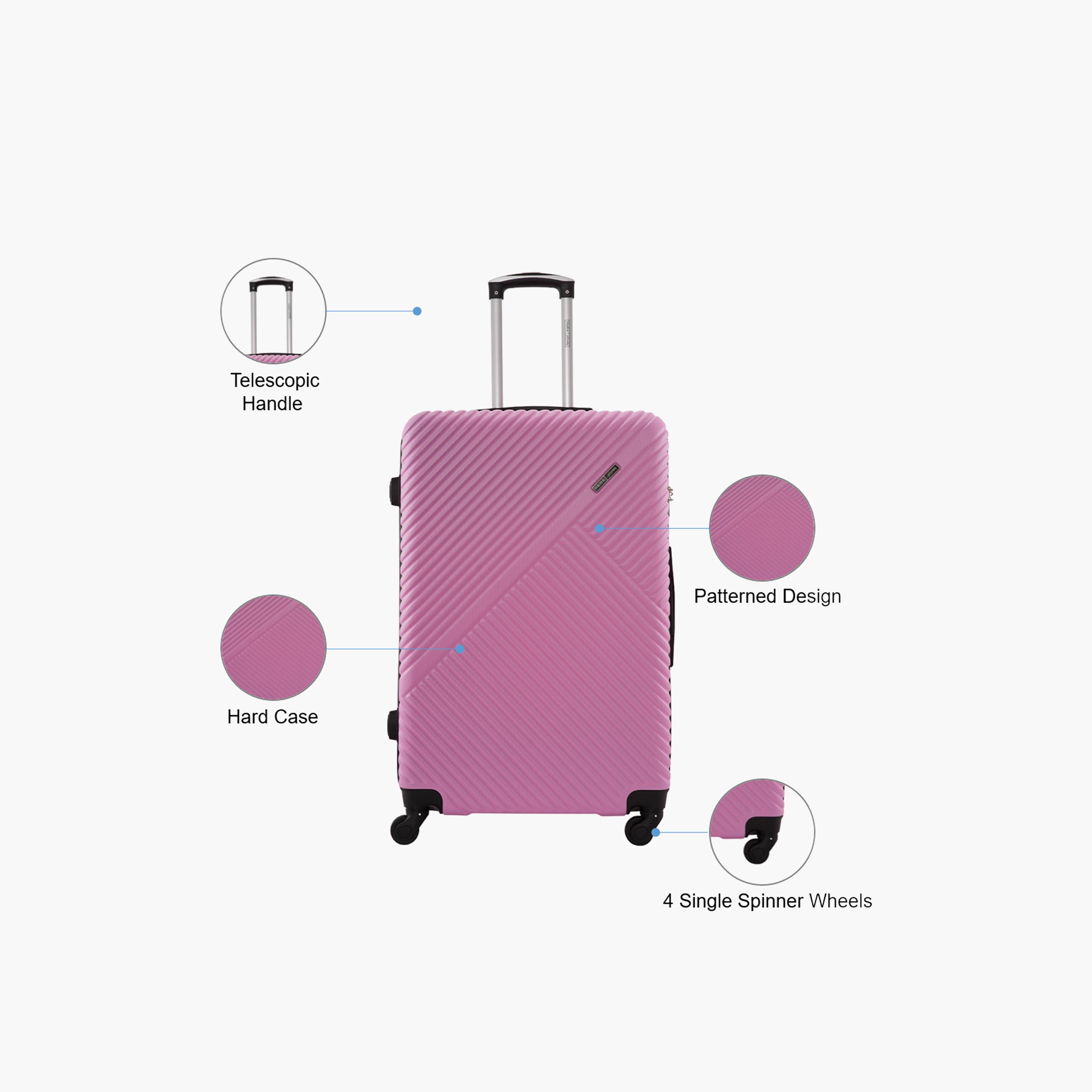 Para John Vizro 71.12 CM Large Check-in ABS Hard Sided 4-Wheeler Spinner Trolley Bag with Combination Lock-travel-luggagesandbags-luggage-image-3