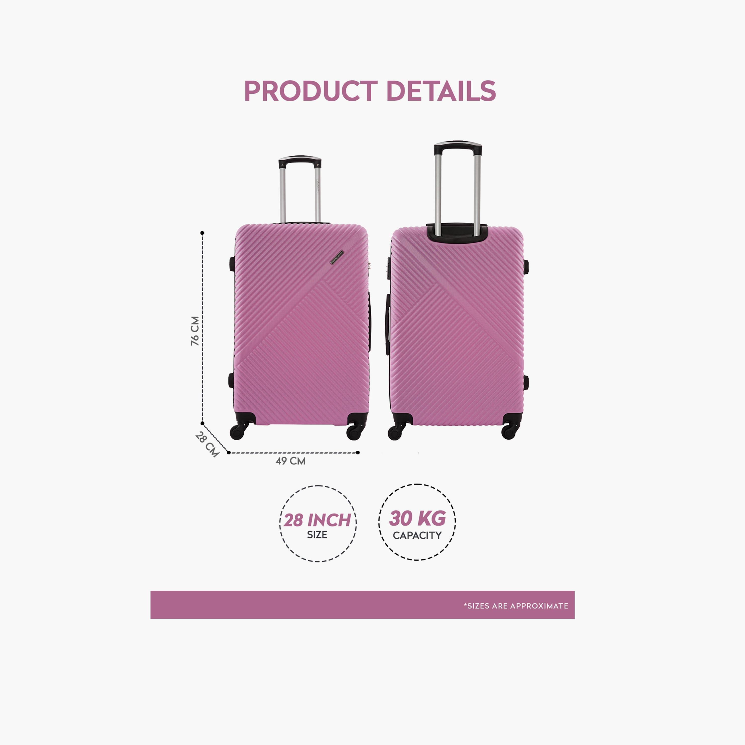 Para John Vizro 71.12 CM Large Check-in ABS Hard Sided 4-Wheeler Spinner Trolley Bag with Combination Lock-travel-luggagesandbags-luggage-image-4