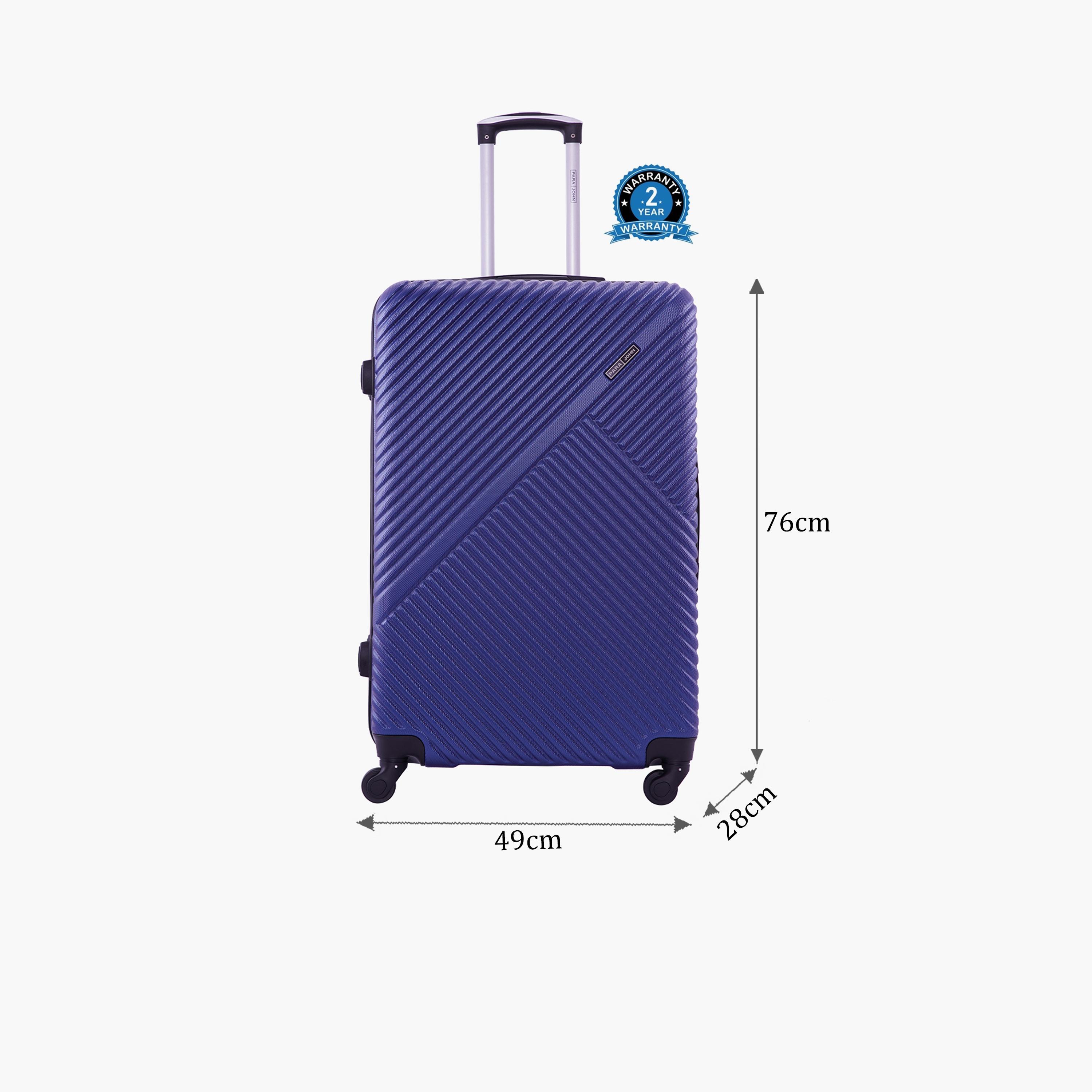 Para John Vizro 71.12 CM Large Check-in ABS Hard Sided 4-Wheeler Spinner Trolley Bag with Combination Lock-travel-luggagesandbags-luggage-image-2