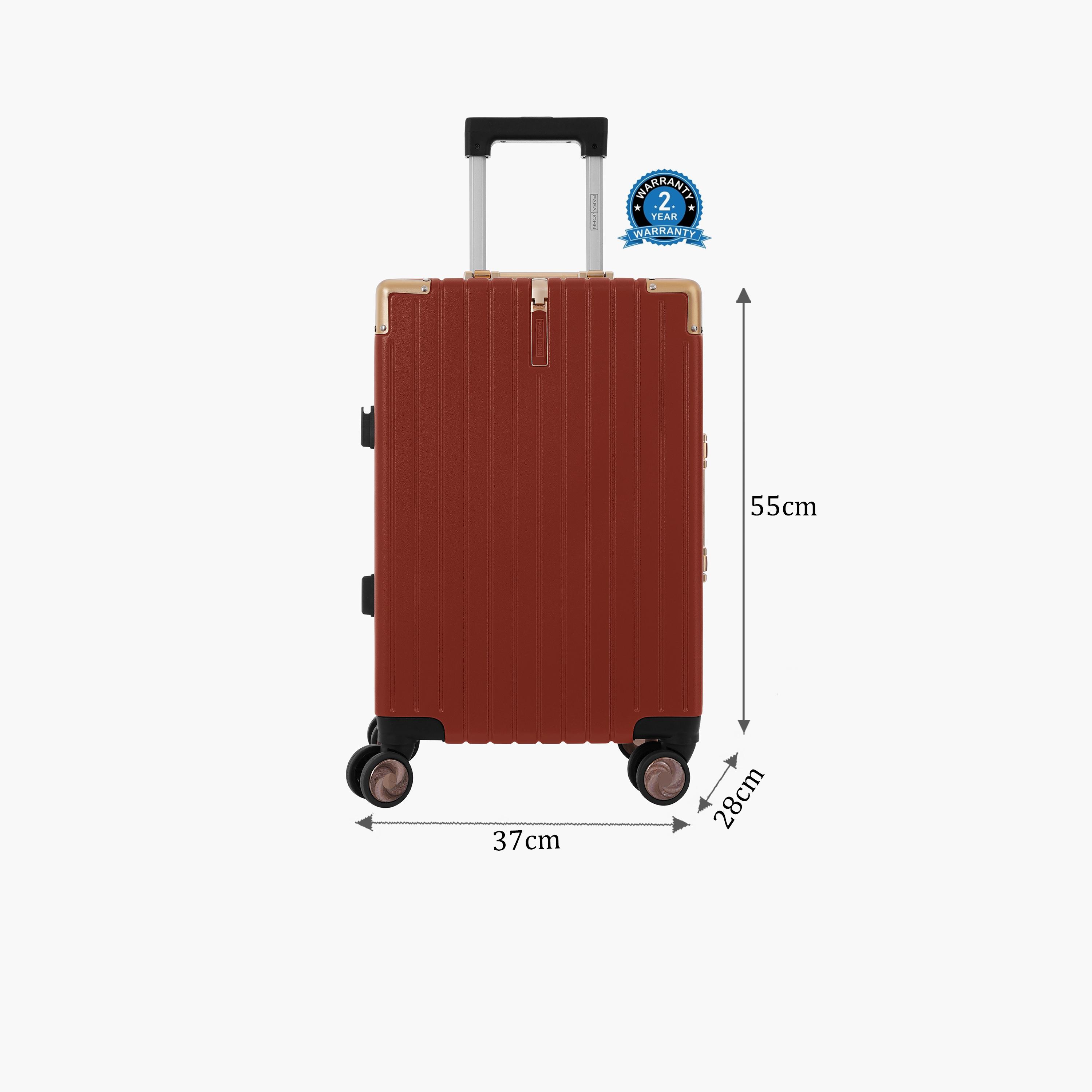 Para John Hercule 50.8 CM Small Cabin Polycarbonate with ABS Hard Sided 4-Wheeler Spinner Trolley Bag with Combination Lock-travel-luggagesandbags-luggage-image-2