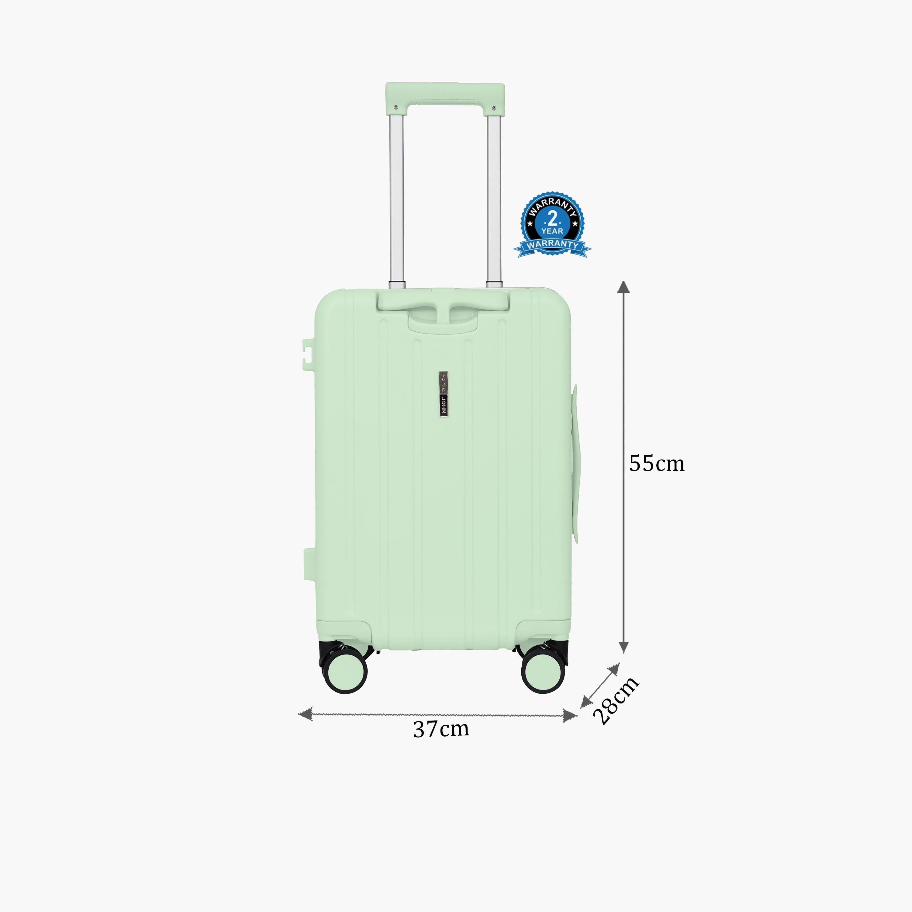 Para John BabyRide 50.8 CM Small Cabin Polycarbonate with ABS Hard Sided 4-Wheeler Spinner Trolley Bag with Combination Lock-travel-luggagesandbags-luggage-image-2