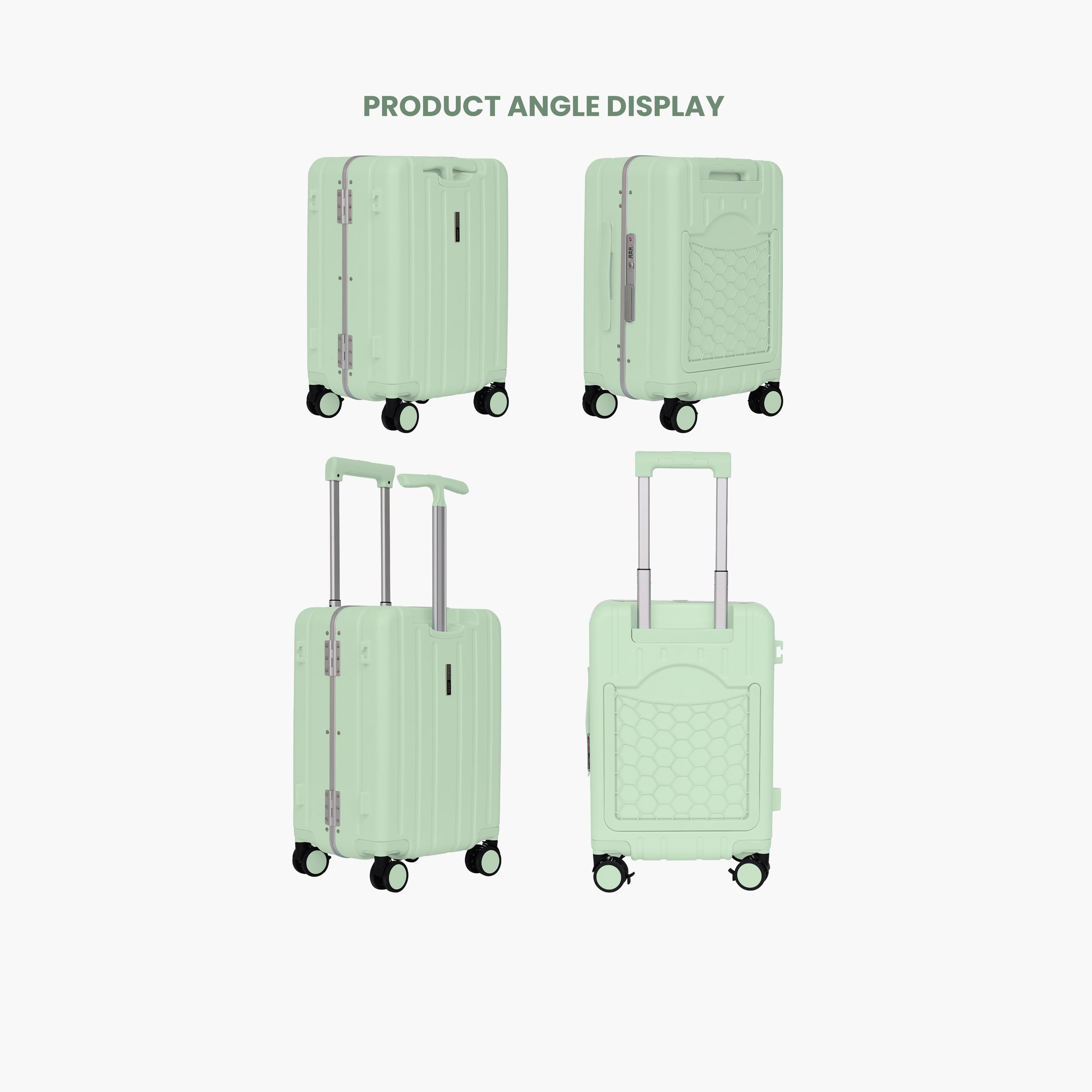 Para John BabyRide 50.8 CM Small Cabin Polycarbonate with ABS Hard Sided 4-Wheeler Spinner Trolley Bag with Combination Lock-travel-luggagesandbags-luggage-image-4