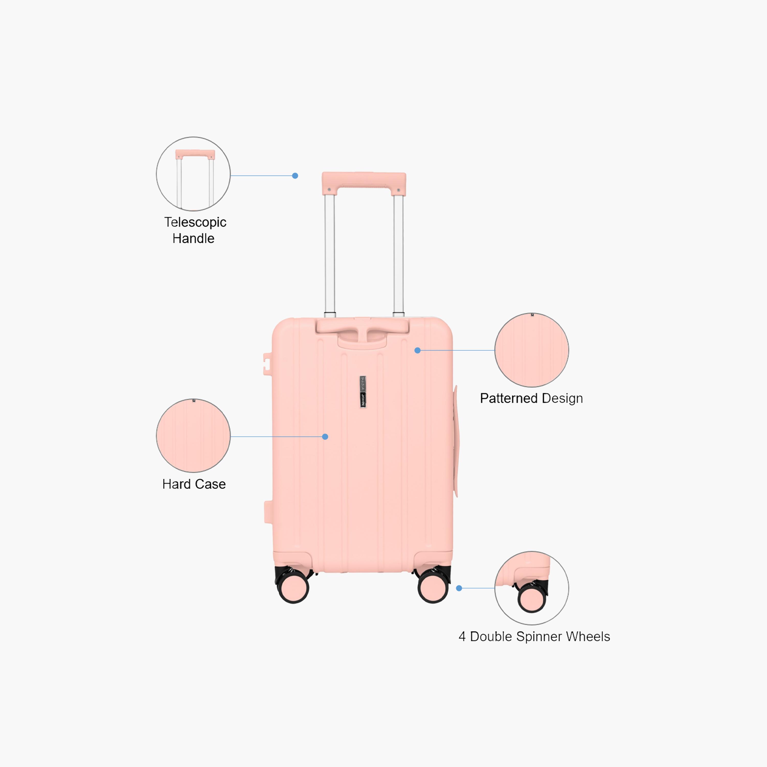 Para John BabyRide 50.8 CM Small Cabin Polycarbonate with ABS Hard Sided 4-Wheeler Spinner Trolley Bag with Combination Lock-travel-luggagesandbags-luggage-image-9