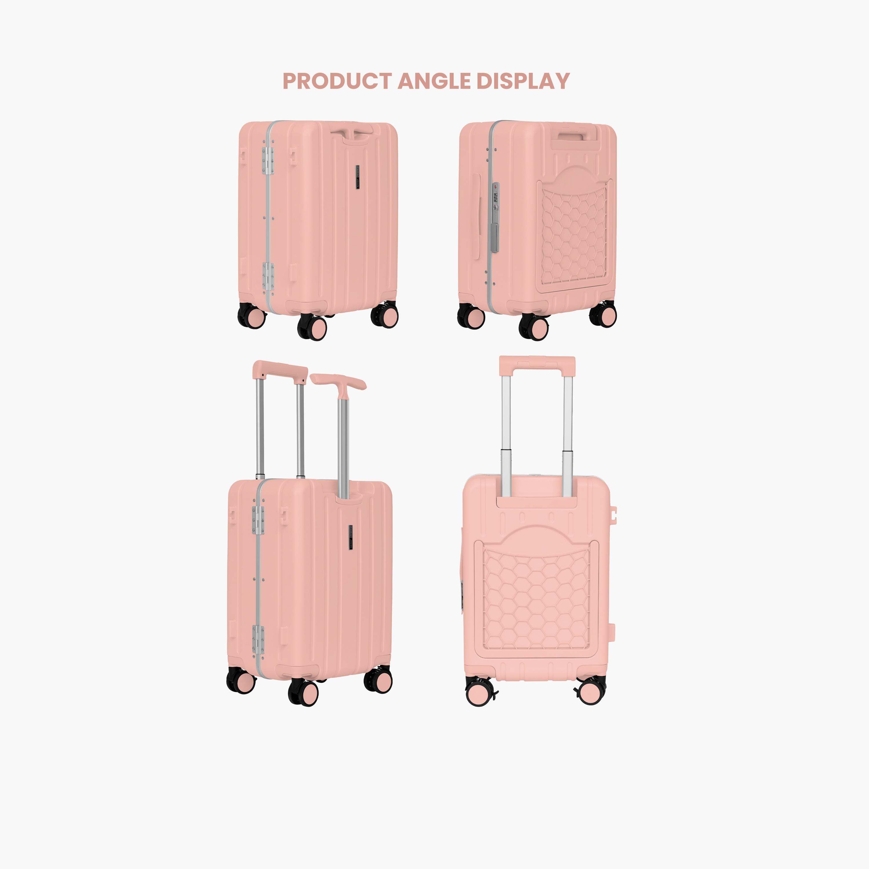 Para John BabyRide 50.8 CM Small Cabin Polycarbonate with ABS Hard Sided 4-Wheeler Spinner Trolley Bag with Combination Lock-travel-luggagesandbags-luggage-image-10