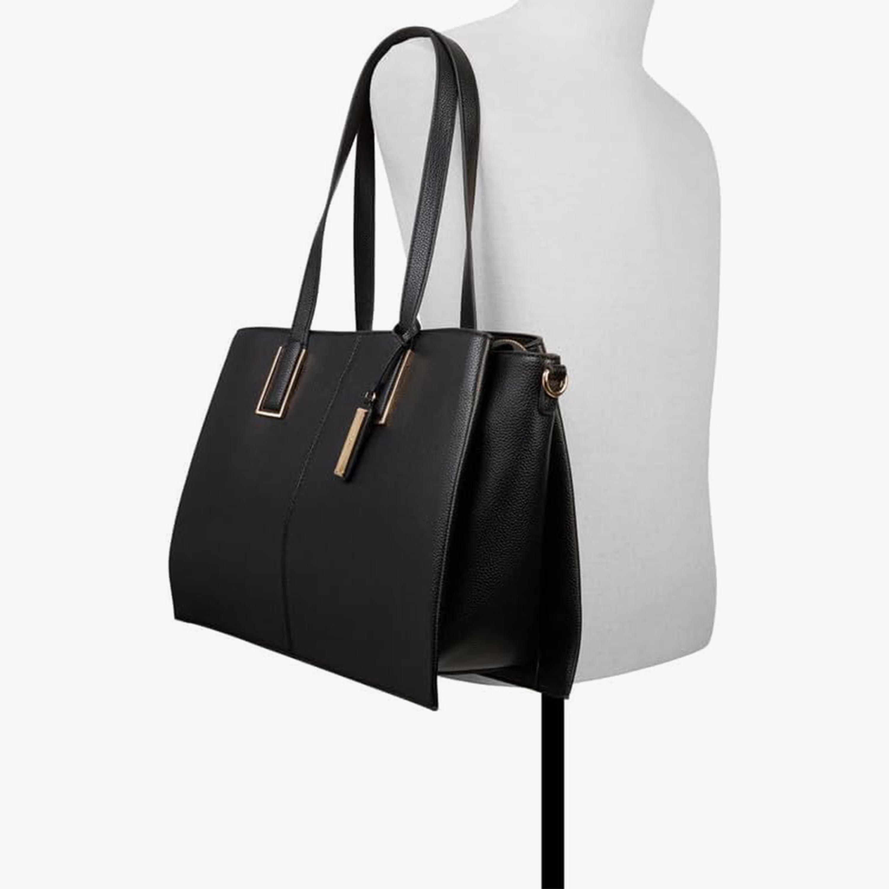 حقيبة كتف هاوريديا سادة بمقبضين مع سحاب وحزام قابل للفصل-women-bagsandwallets-handbags-image-4