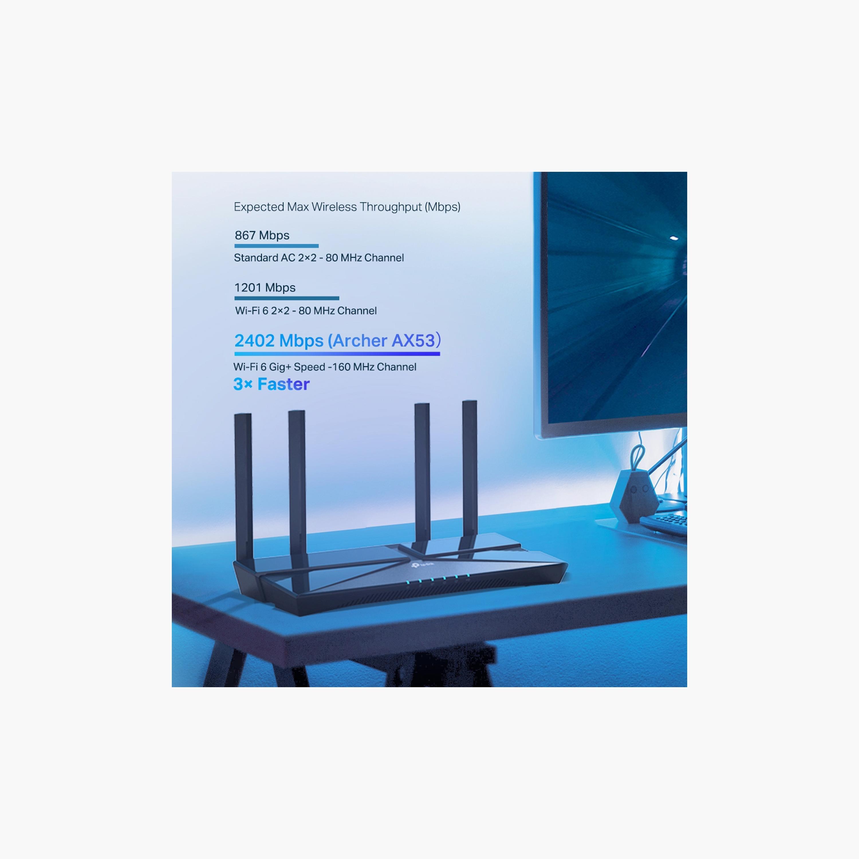TP Link AX3000 Dual Band Gigabit Wi-Fi 6 Router | ARCHER AX53-electronics-portabledevices-image-4
