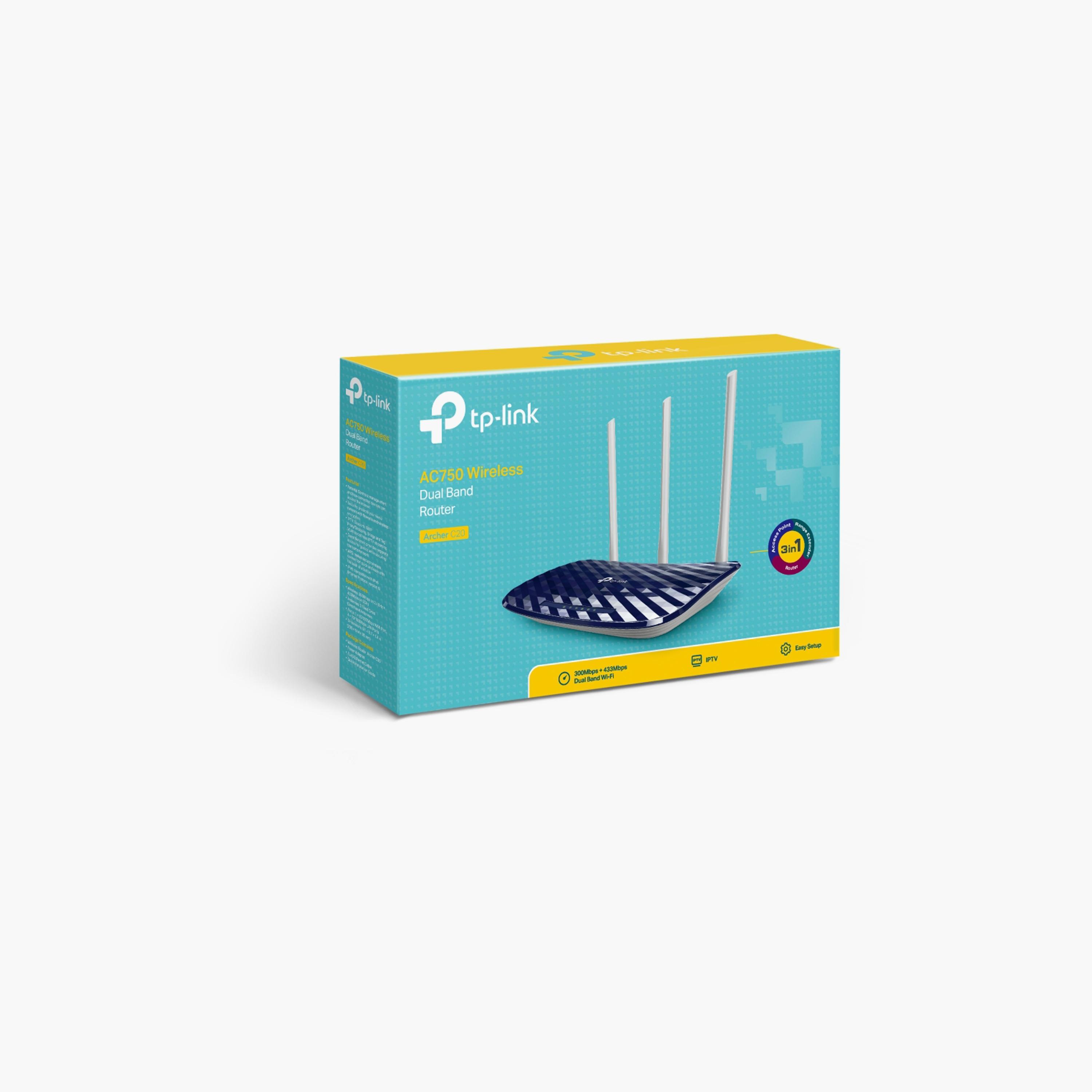 TP Link AC750 Wireless Dual Band Router | ARCHER C20-electronics-portabledevices-image-4