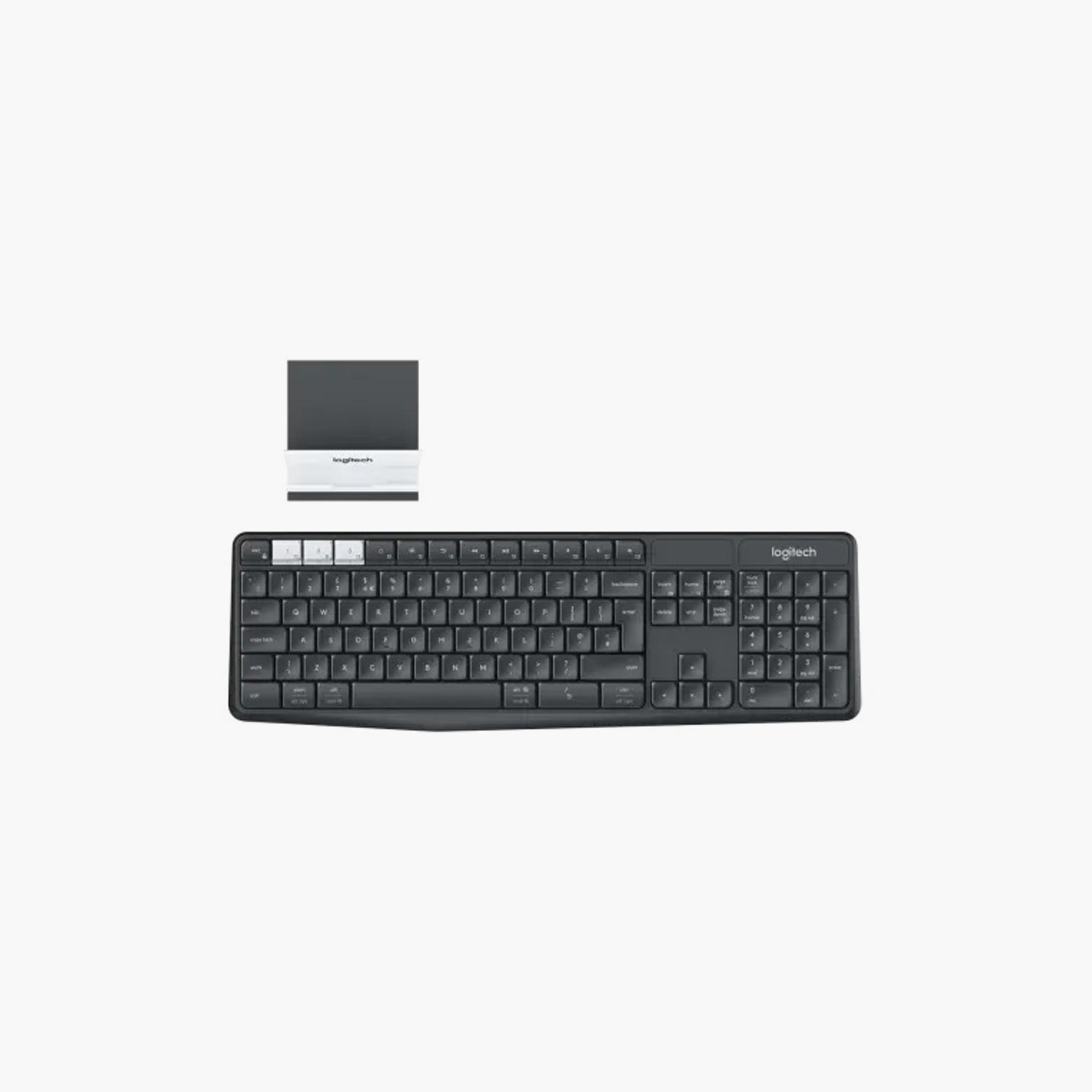 Logitech Keyboard Multi-Device K375 Keyboard & Stand Combo RF Graphite-White | 920-008181-electronics-accessories-computeraccesories-image-1