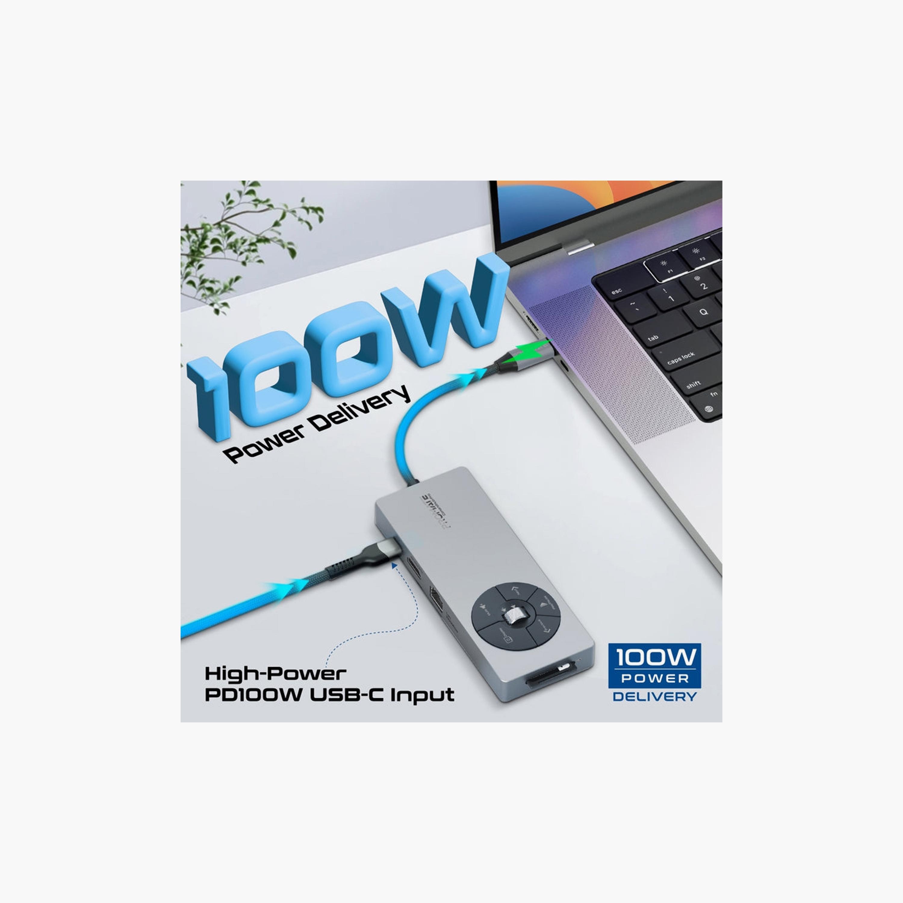 Promate 14 In 1 Highspeed Multiport USBC C Hub With 100W PD Passthrough & Multimedia Controls-electronics-accessories-computeraccesories-image-7