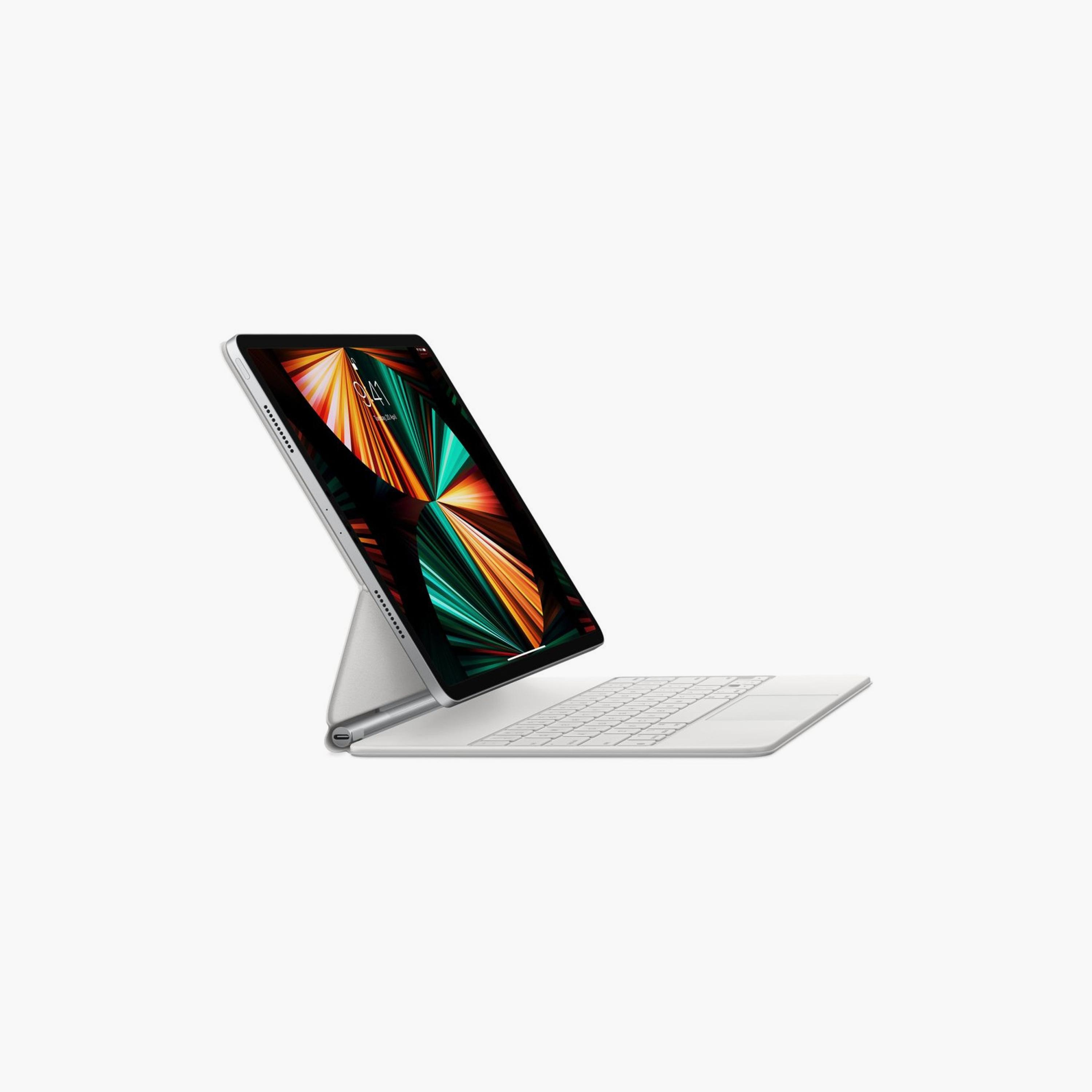 Apple Magic Keyboard For Ipad Pro 12.9 Inch 5th Generation- Arabic - White | MJQL3AB/A-electronics-accessories-computeraccesories-image-4