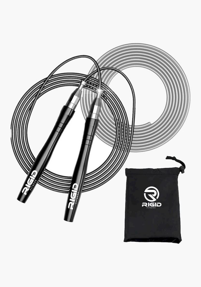 Prt Rope Shop RIGID FITNESS Jumping Rope - Tangle-Free Skipping Rope, Screw-Free ...