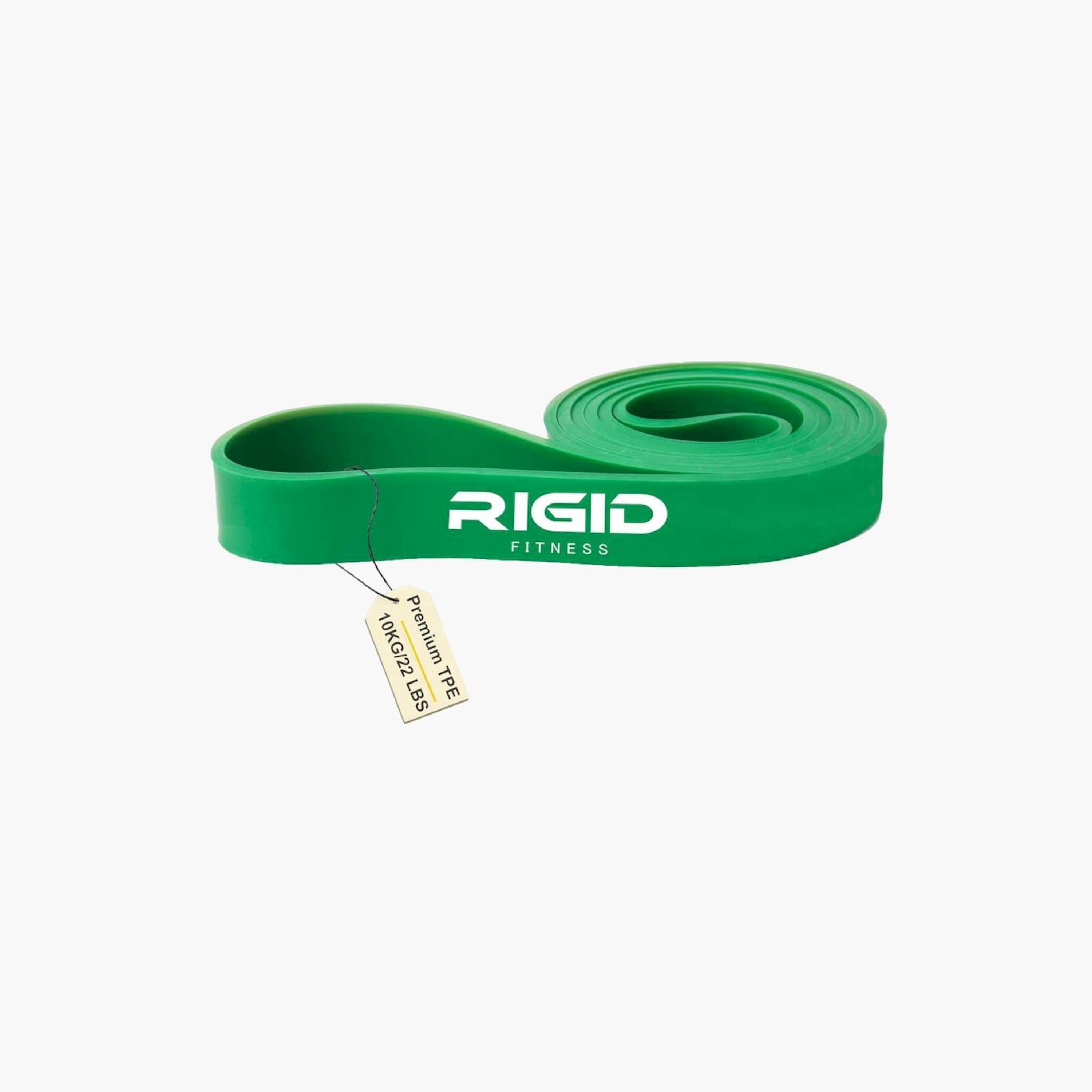 RIGID FITNESS Single Resistance Band - Heavy Duty TPE for Bodybuilding, Home Exercise - 22LBS/10kgs-sports-gear-gym-image-1