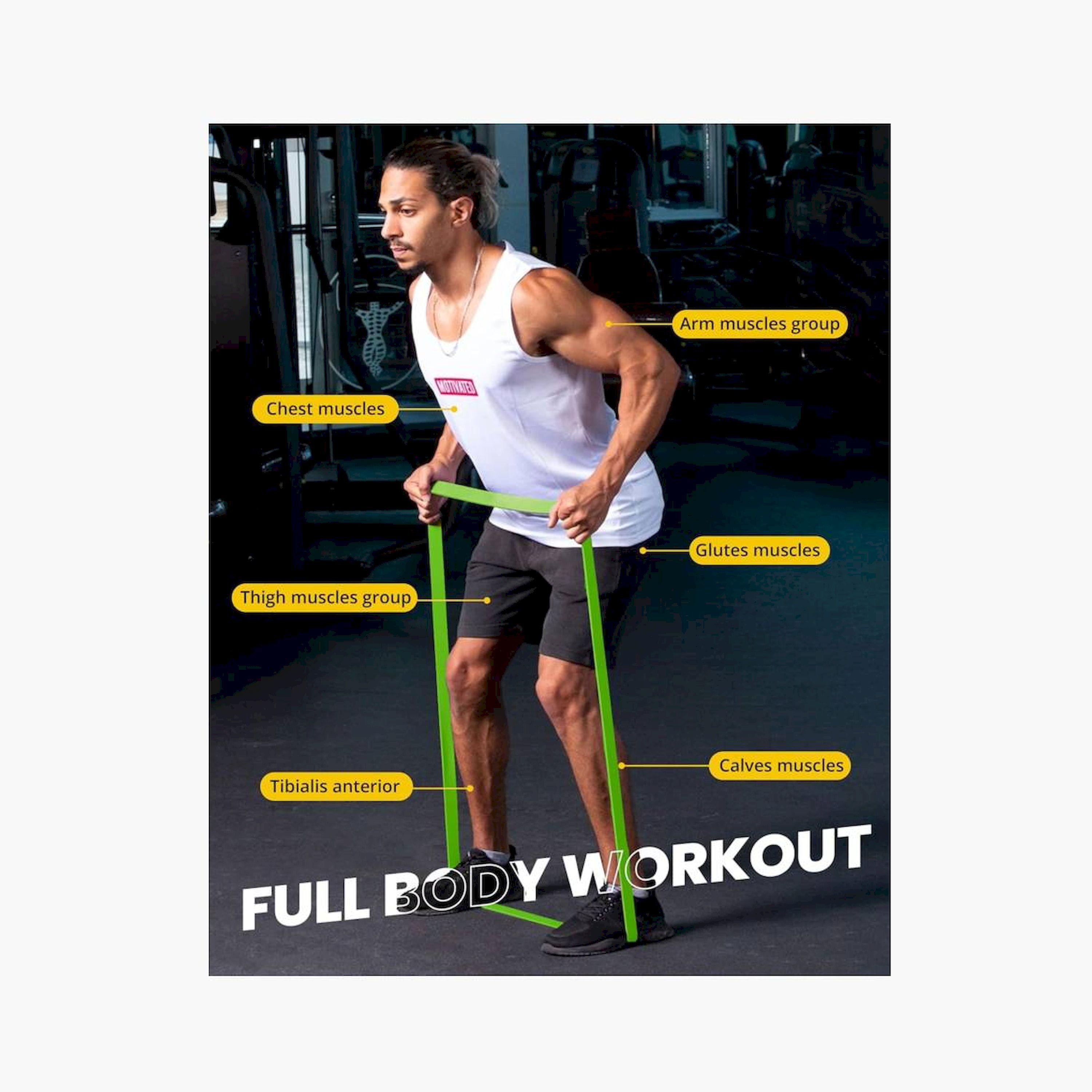 RIGID FITNESS Single Resistance Band - Heavy Duty TPE for Bodybuilding, Home Exercise - 22LBS/10kgs-sports-gear-gym-image-4