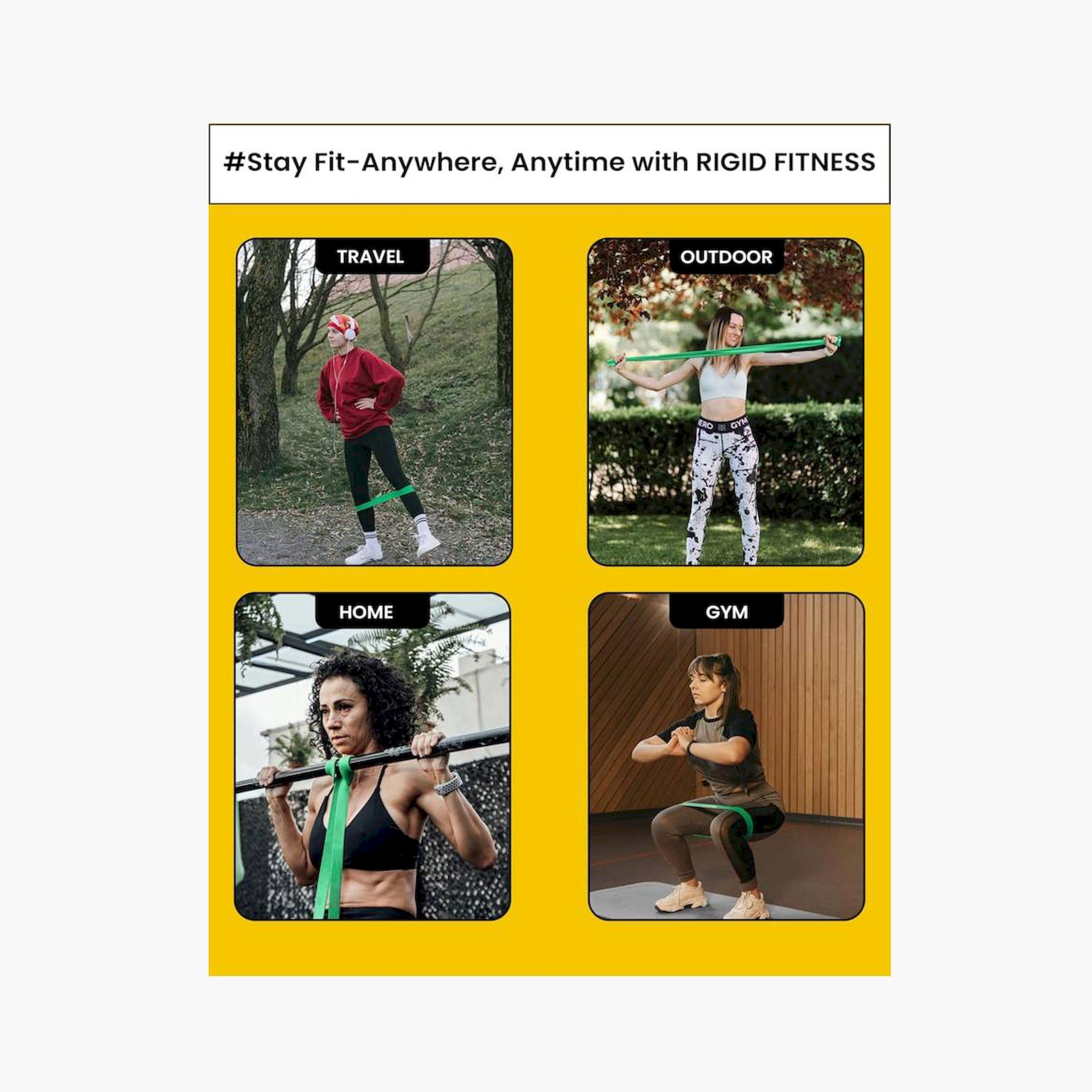 RIGID FITNESS Single Resistance Band - Heavy Duty TPE for Bodybuilding, Home Exercise - 22LBS/10kgs-sports-gear-gym-image-6