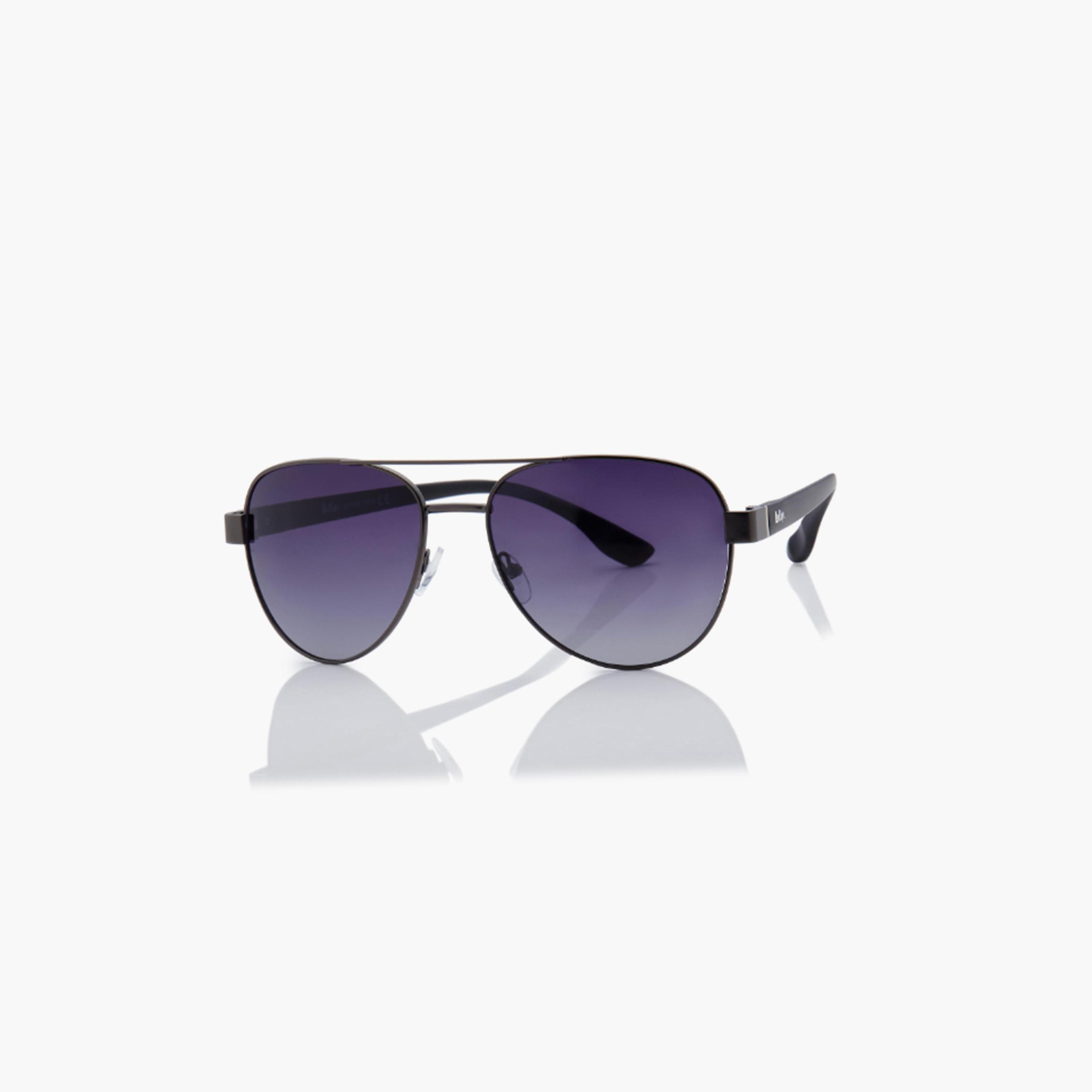 نظارة شمسية مستقطبة إطار مسدس عدسة عاكسة رمادية متدرجة 60 مم-men-sunglasses-image-1