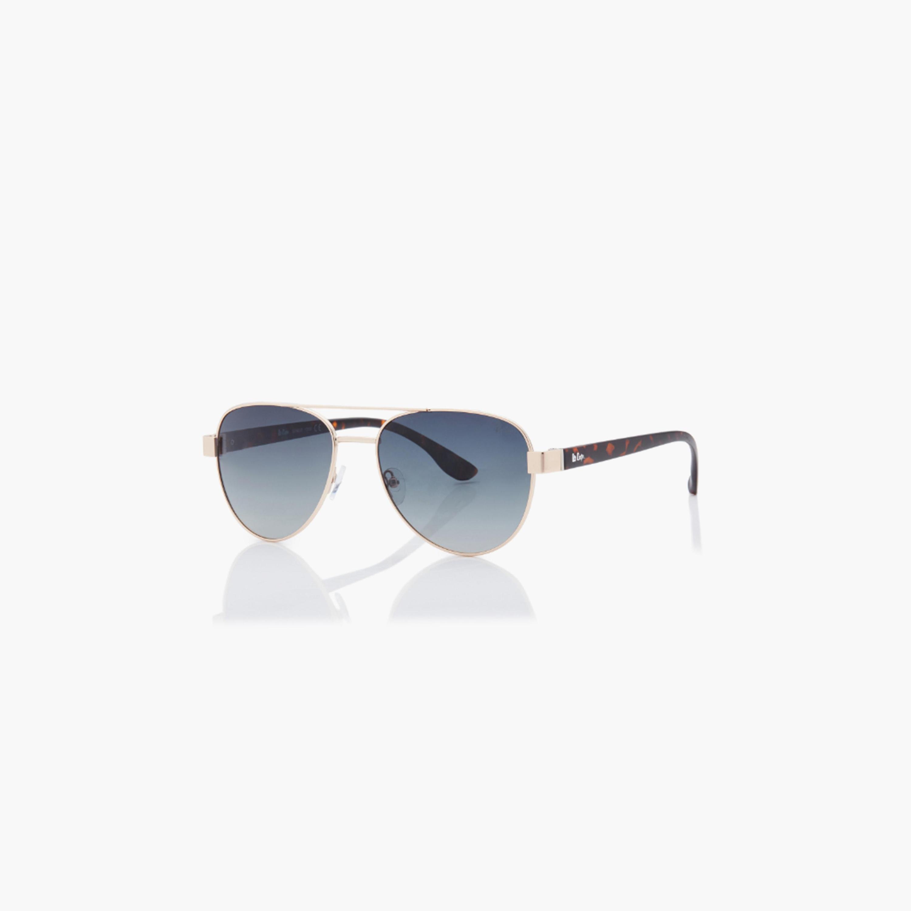 نظارة شمسية مستقطبة إطار ذهبي متدرج G15 عدسة عاكسة 60 مم-men-sunglasses-image-1