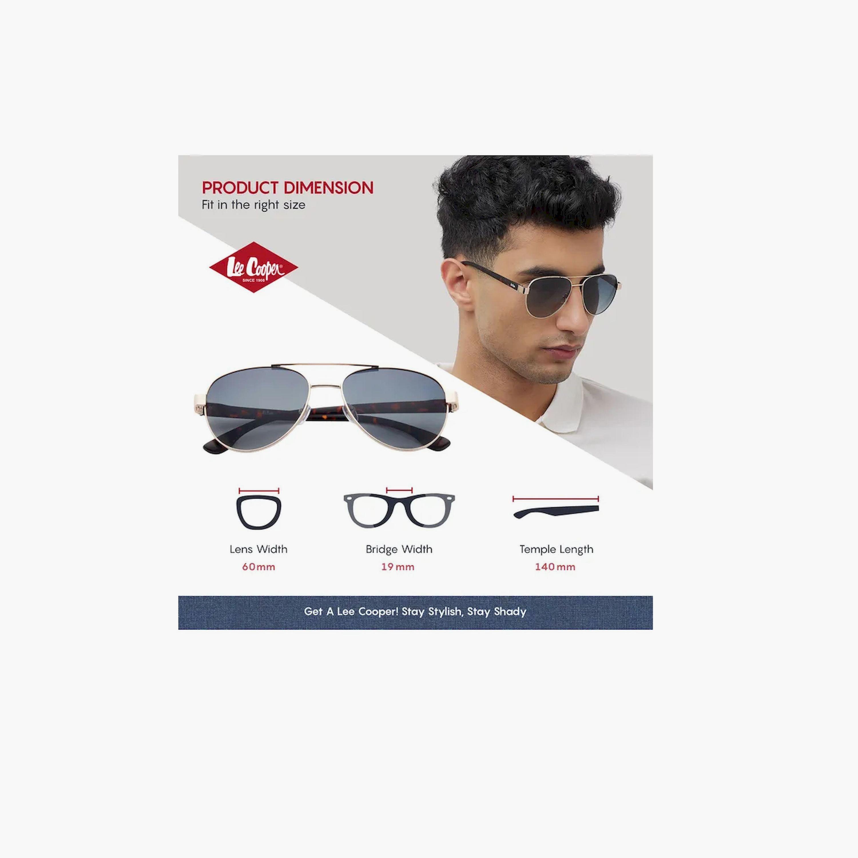 نظارة شمسية مستقطبة إطار ذهبي متدرج G15 عدسة عاكسة 60 مم-men-sunglasses-image-3