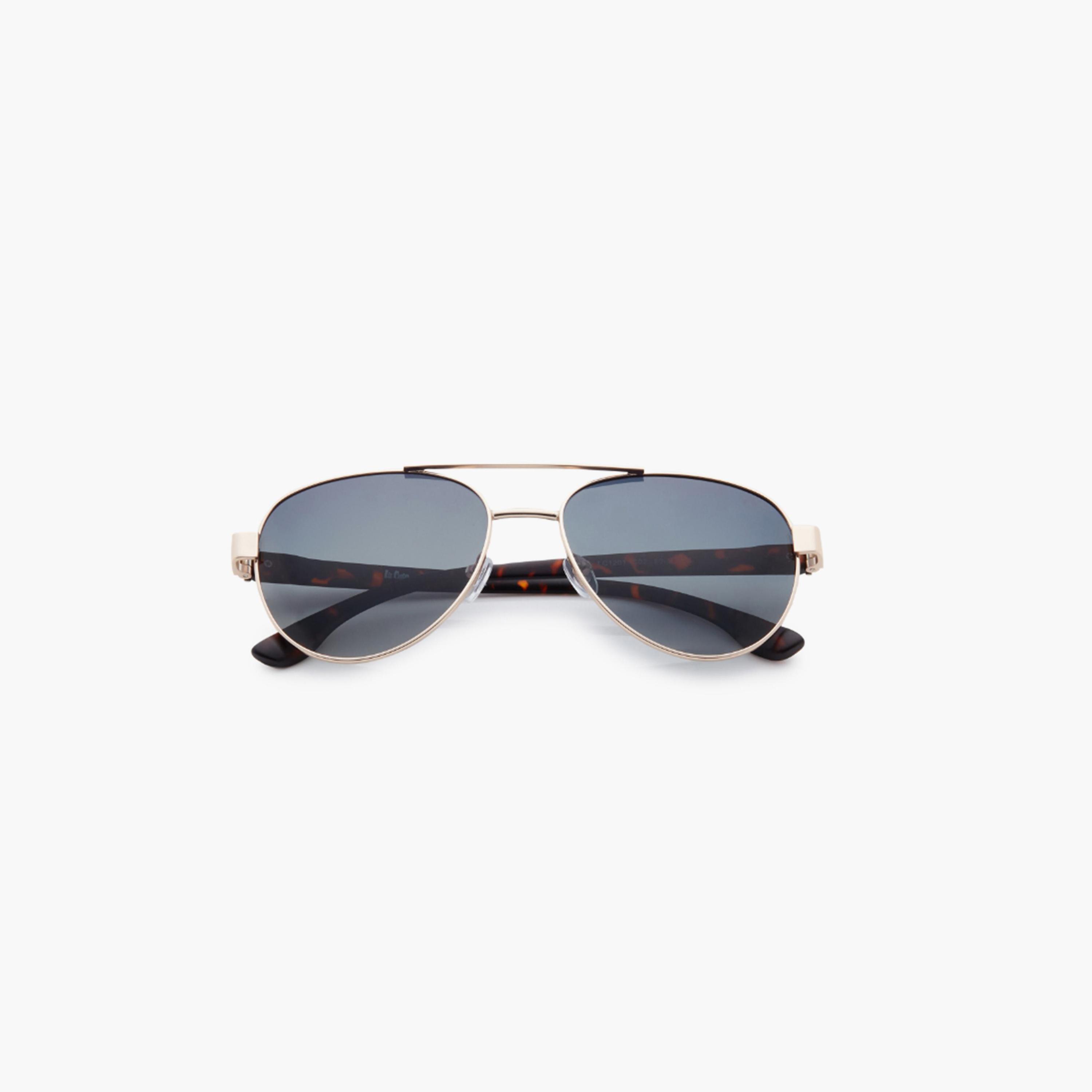 نظارة شمسية مستقطبة إطار ذهبي متدرج G15 عدسة عاكسة 60 مم-men-sunglasses-image-7