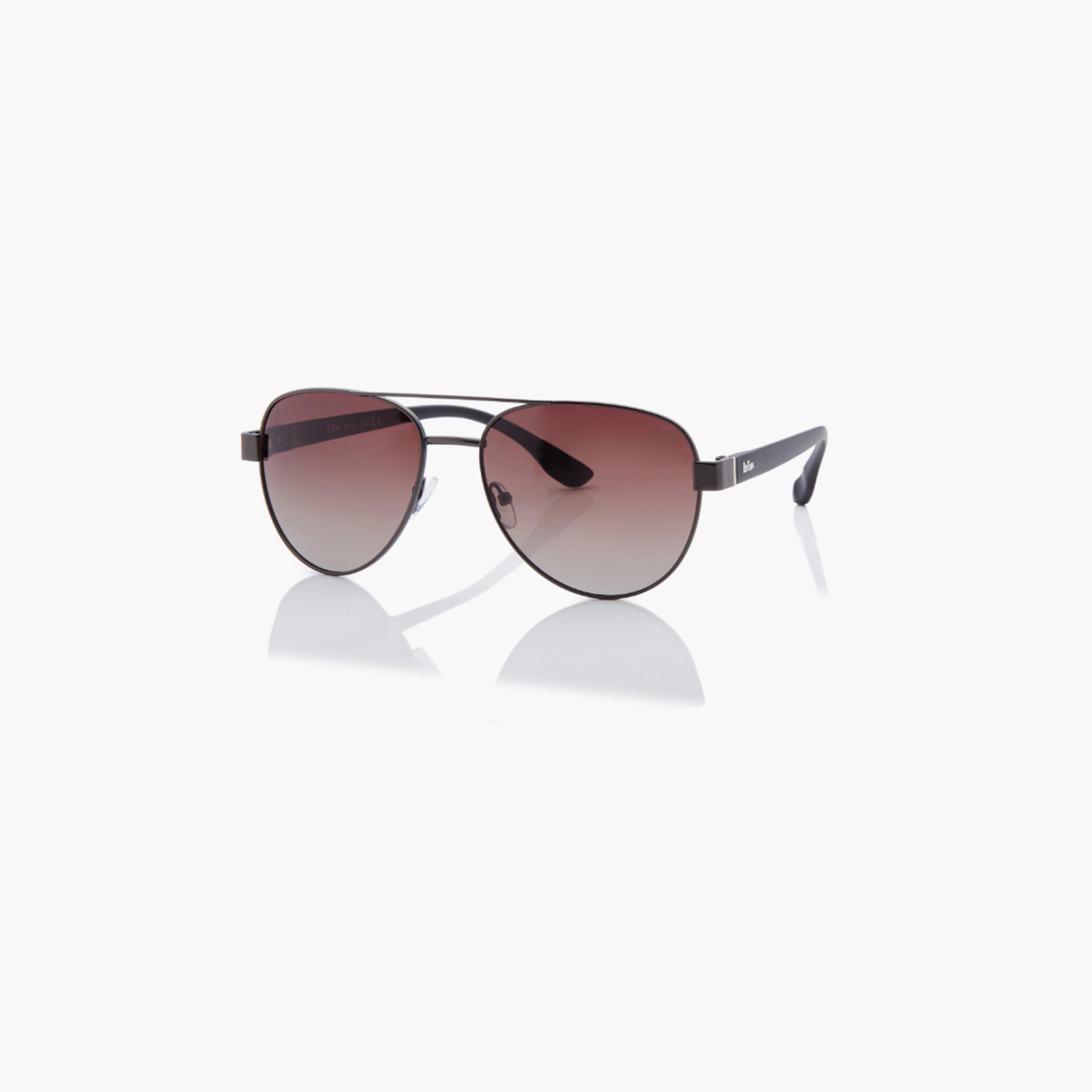 Lee Cooper Polarized 60MM Gradient Brown Round Sunglasses - LC1201C03-men-sunglasses-image-1