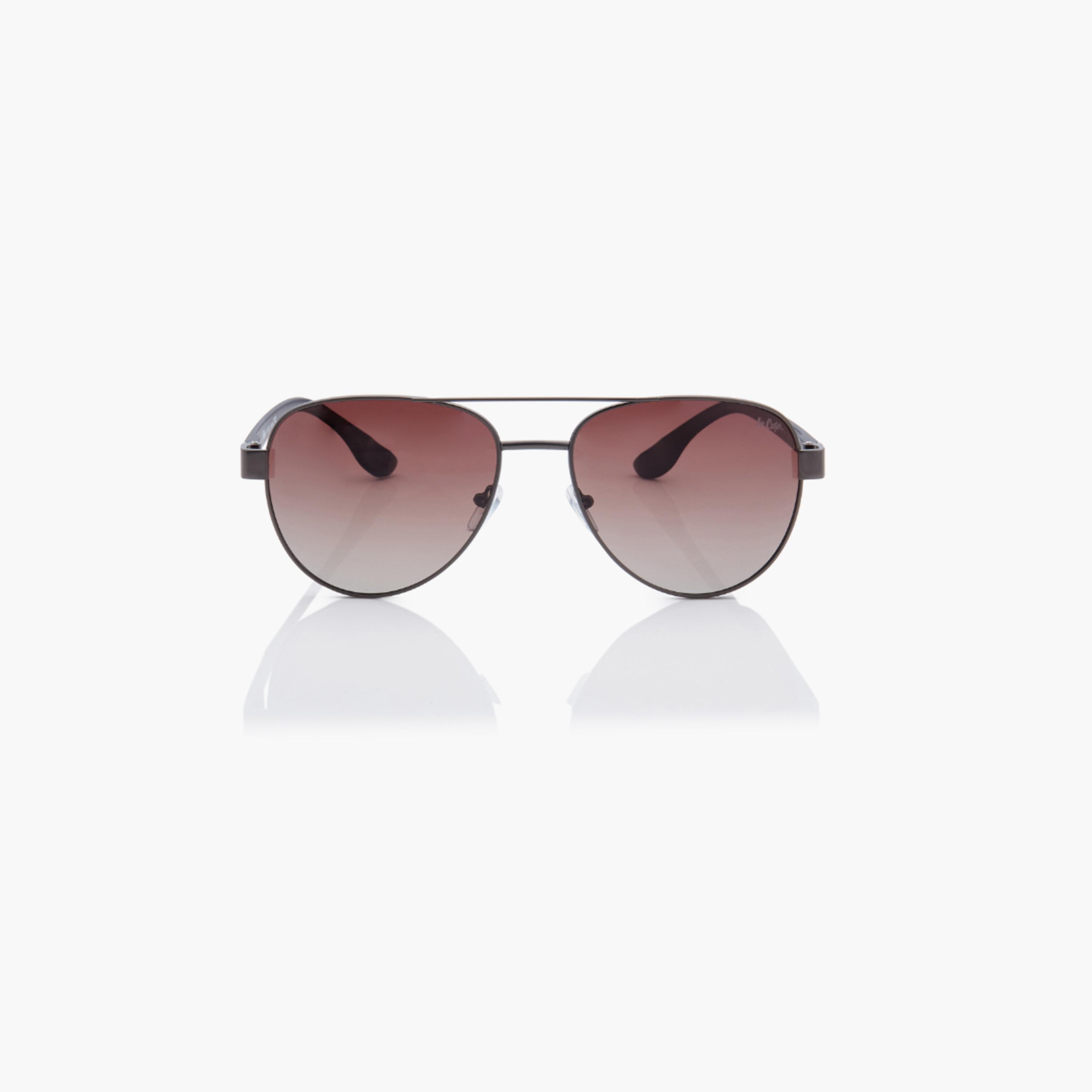Lee Cooper Polarized 60MM Gradient Brown Round Sunglasses - LC1201C03-men-sunglasses-image-3