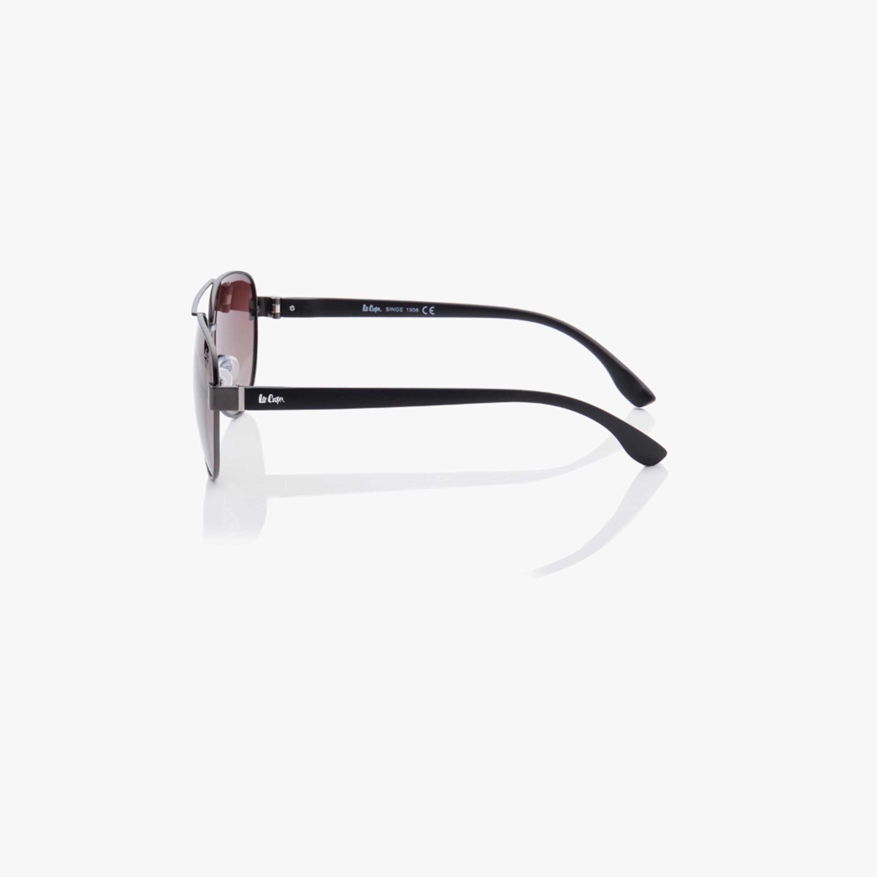 Lee Cooper Polarized 60MM Gradient Brown Round Sunglasses - LC1201C03-men-sunglasses-image-4