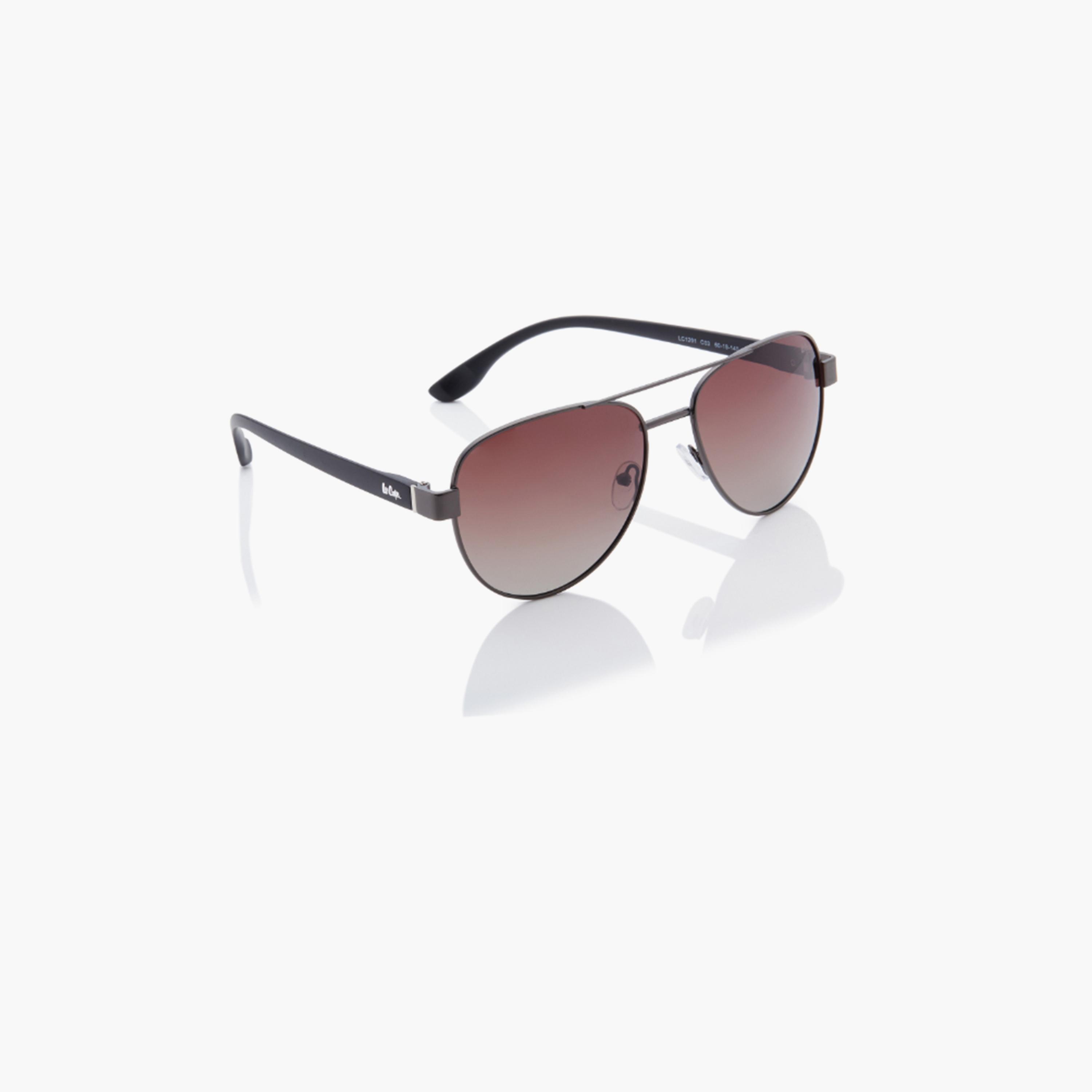 Lee Cooper Polarized 60MM Gradient Brown Round Sunglasses - LC1201C03-men-sunglasses-image-5