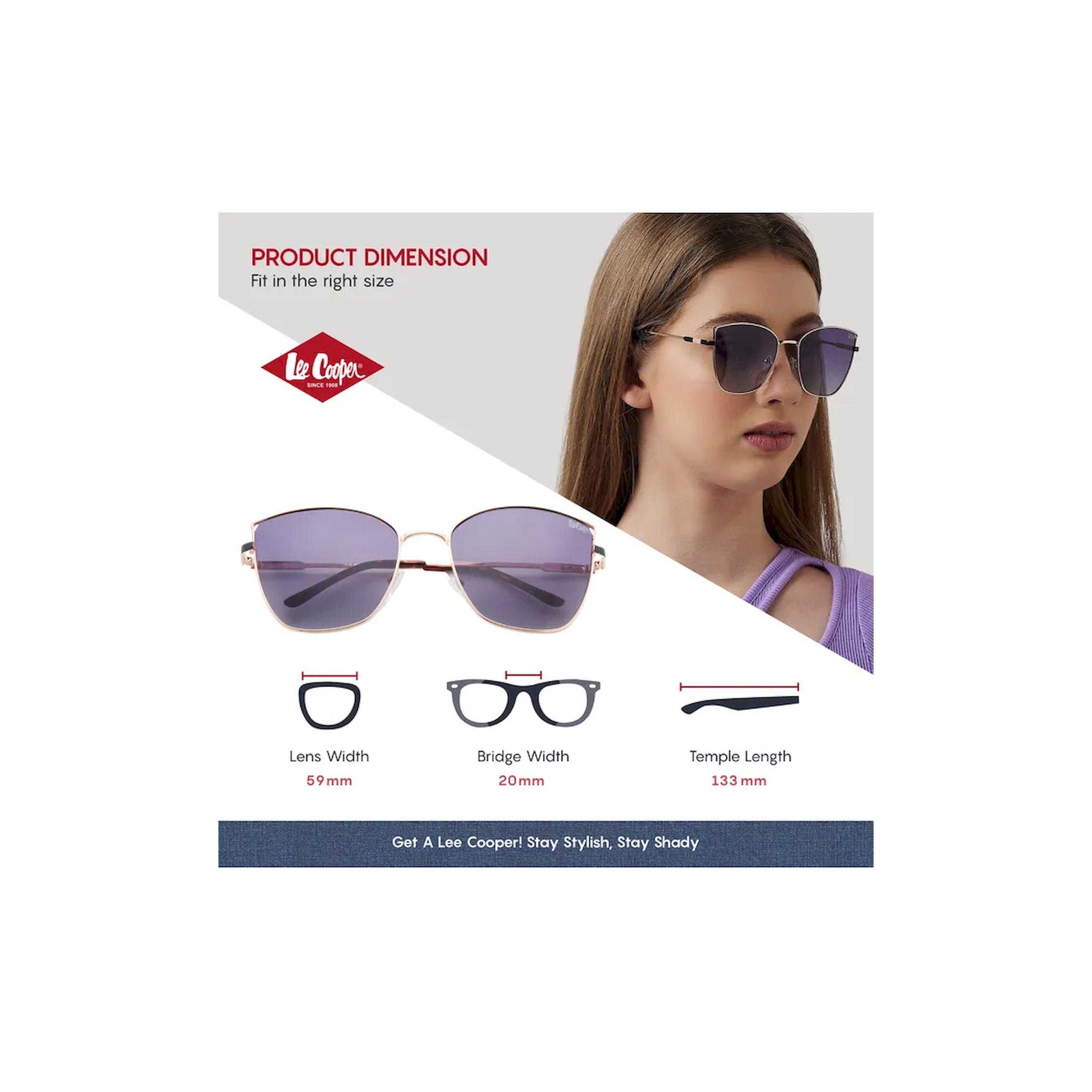 Lee Cooper Polarized 59MM Gradient Purple Grey Cat Eye Sunglasses - LC1202C01-women-sunglasses-image-2