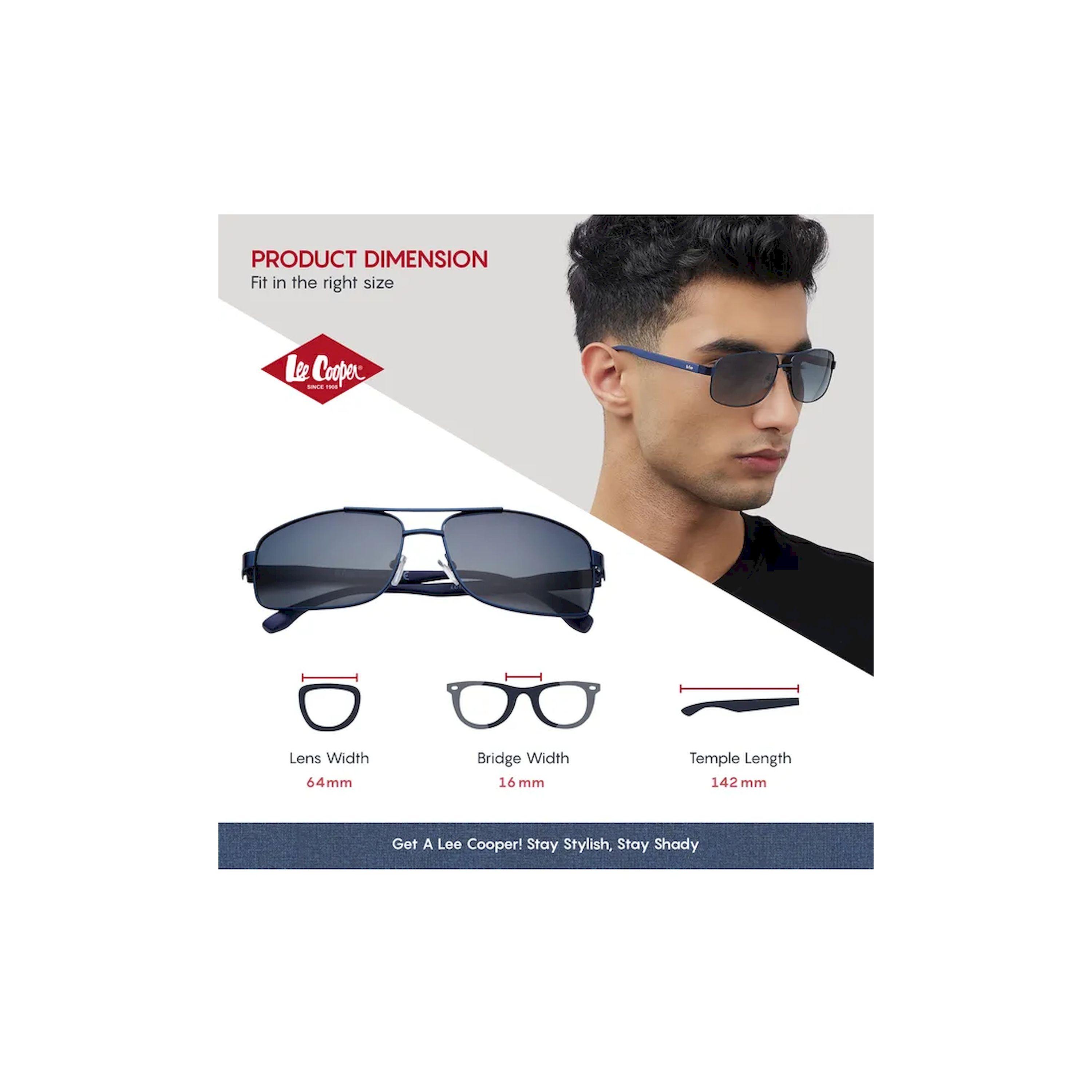 Lee Cooper Polarized 64MM Gradient G15 Rectangle Sunglasses - LC1203C01-men-sunglasses-image-2