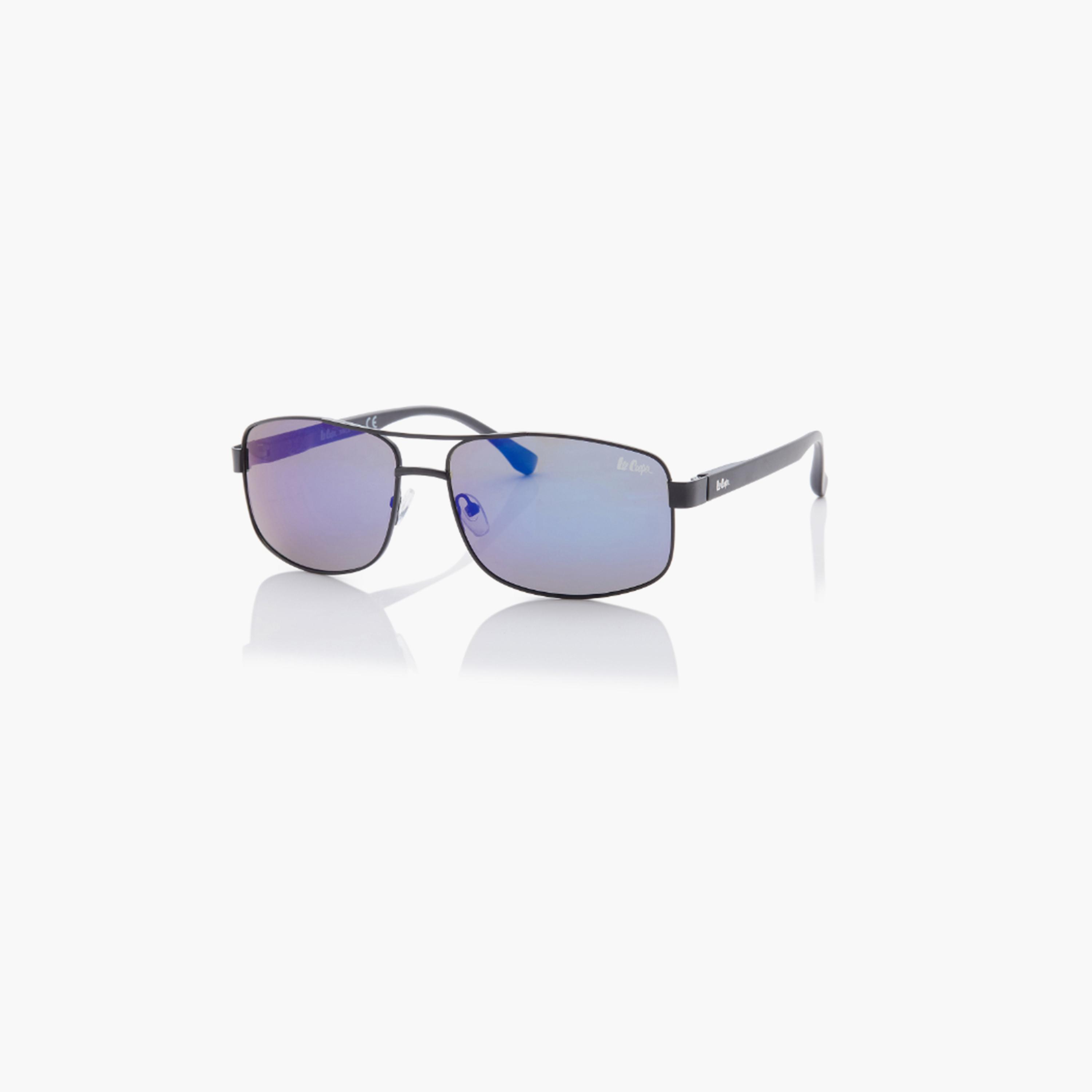 Lee Cooper Polarized 64MM Blue Mirror Rectangle Sunglasses - LC1203C03-men-sunglasses-image-1