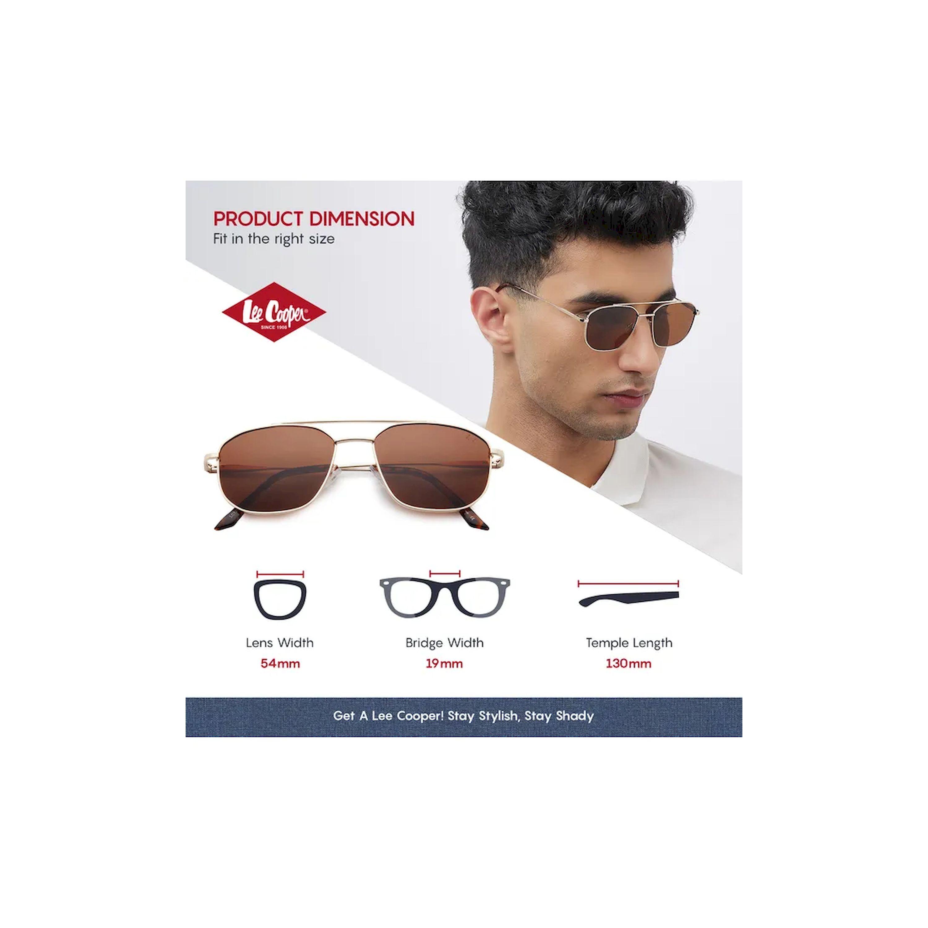 Lee Cooper Polarized 54MM Brown Round Sunglasses - LC1204C01-men-sunglasses-image-2