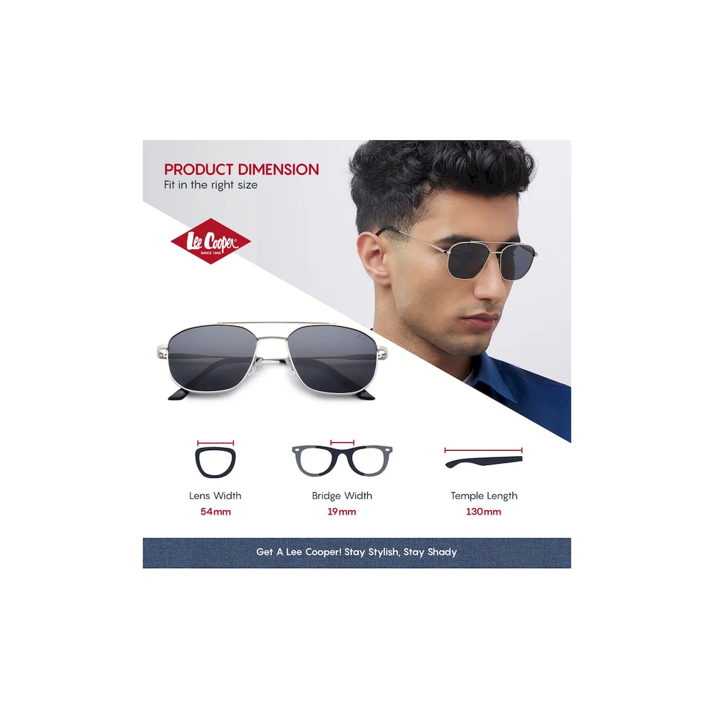 Lee Cooper Polarized 54MM Grey Round Sunglasses - LC1204C02-men-sunglasses-image-2
