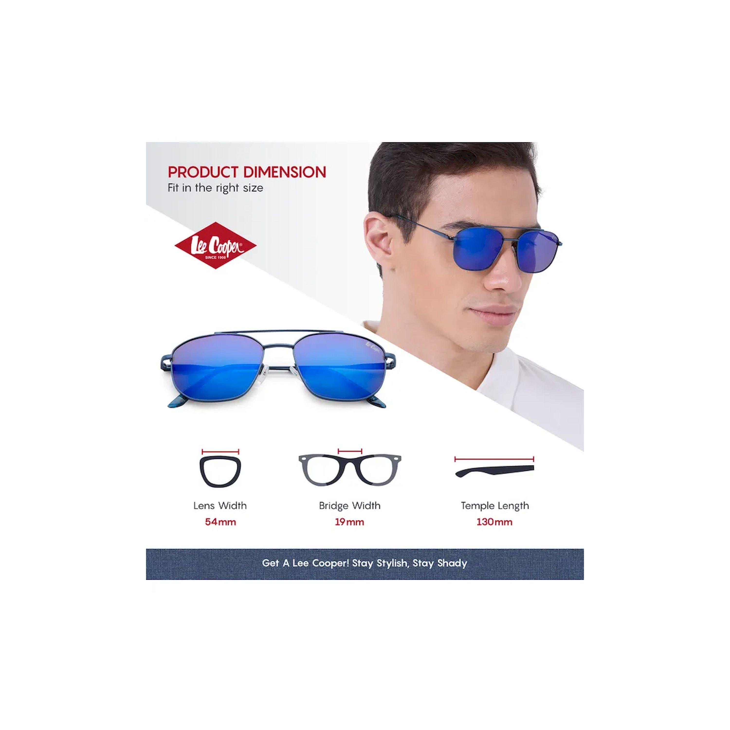 Lee Cooper Polarized 54MM Blue Mirror Round Sunglasses - LC1204C03-men-sunglasses-image-2