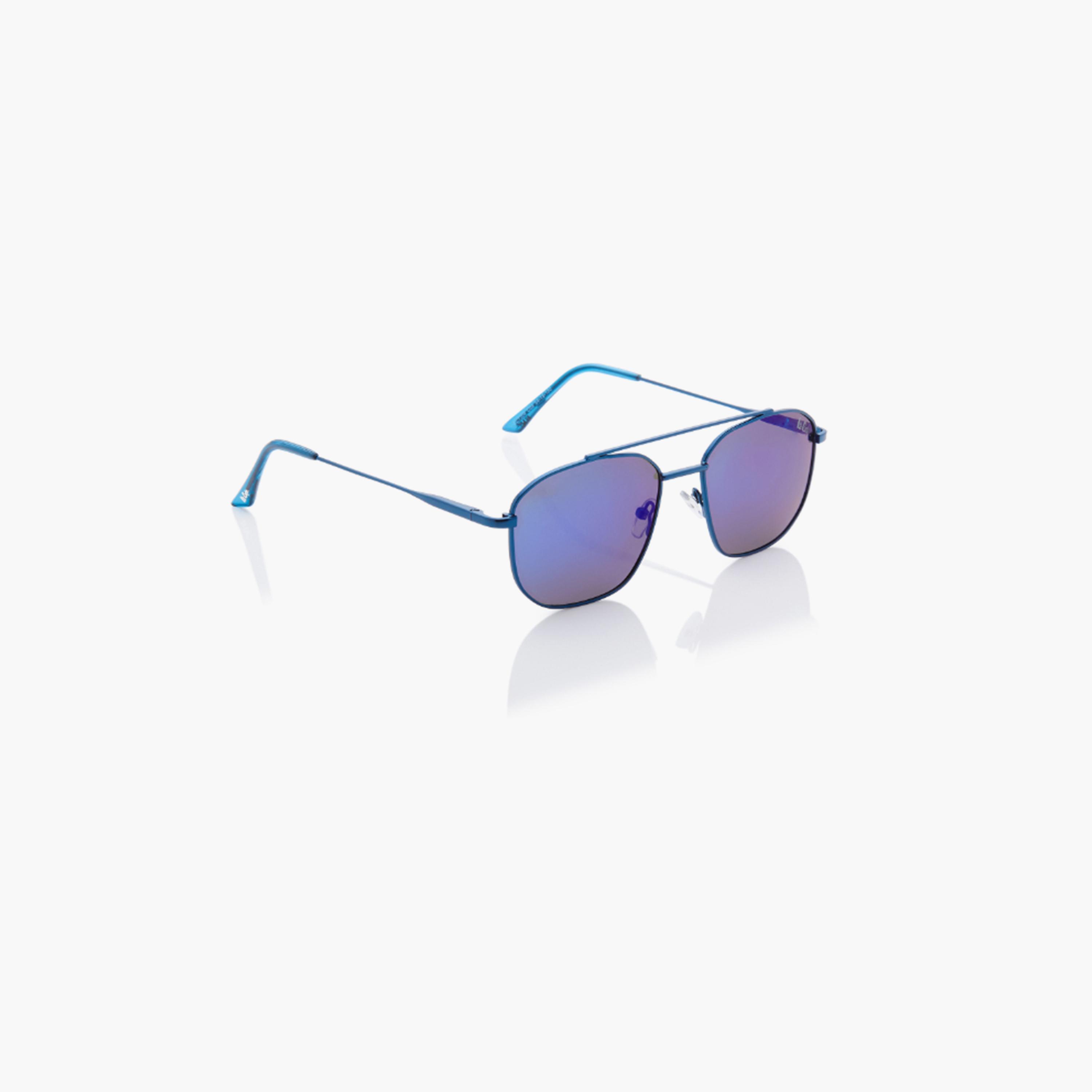 Lee Cooper Polarized 54MM Blue Mirror Round Sunglasses - LC1204C03-men-sunglasses-image-5