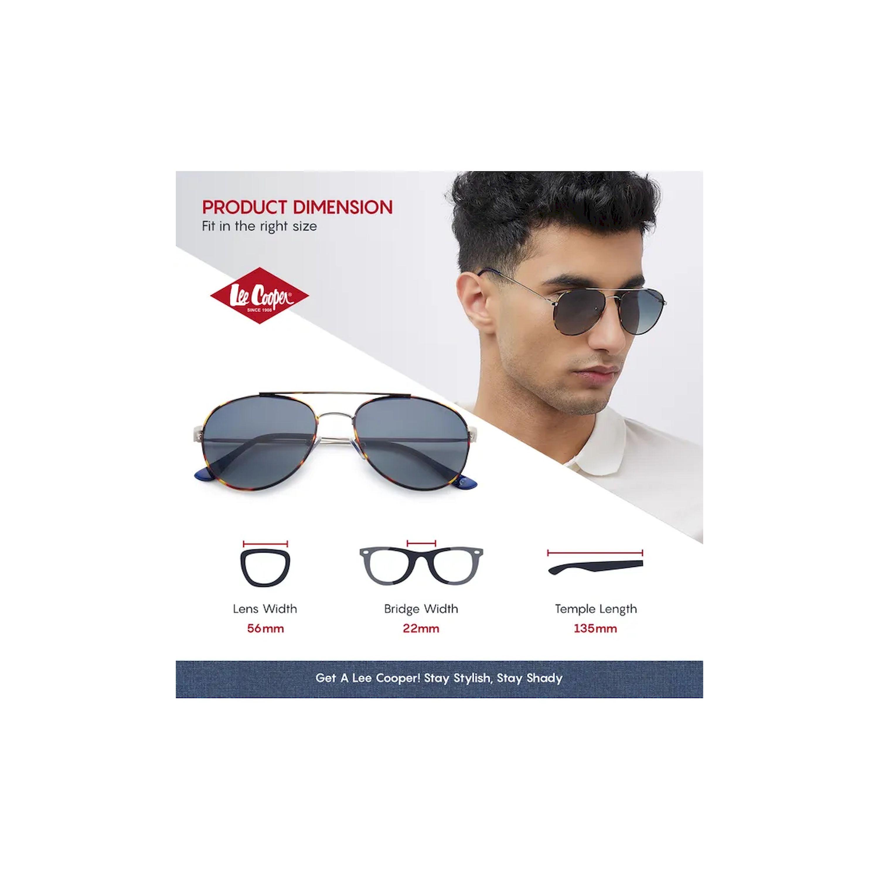 Lee Cooper Polarized 56MM Gradient G15 Round Sunglasses - LC1205C01-men-sunglasses-image-2