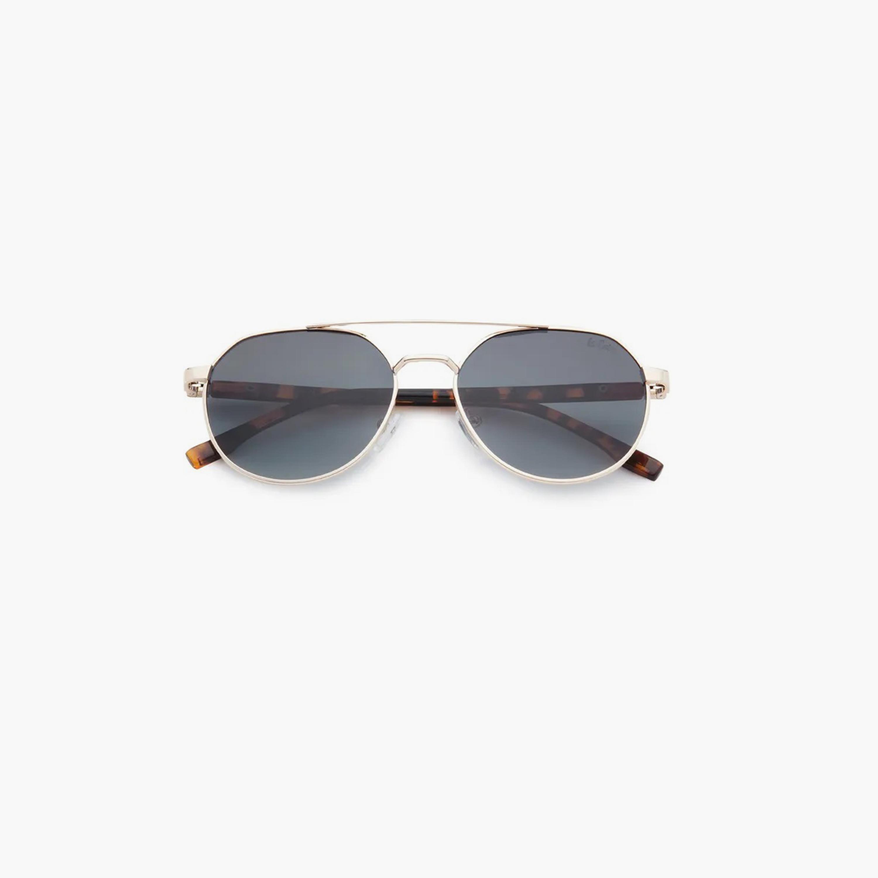 نظارة شمسية مستقطبة إطار ذهبي متدرج G15 عدسة عاكسة 56 مم-men-sunglasses-image-3