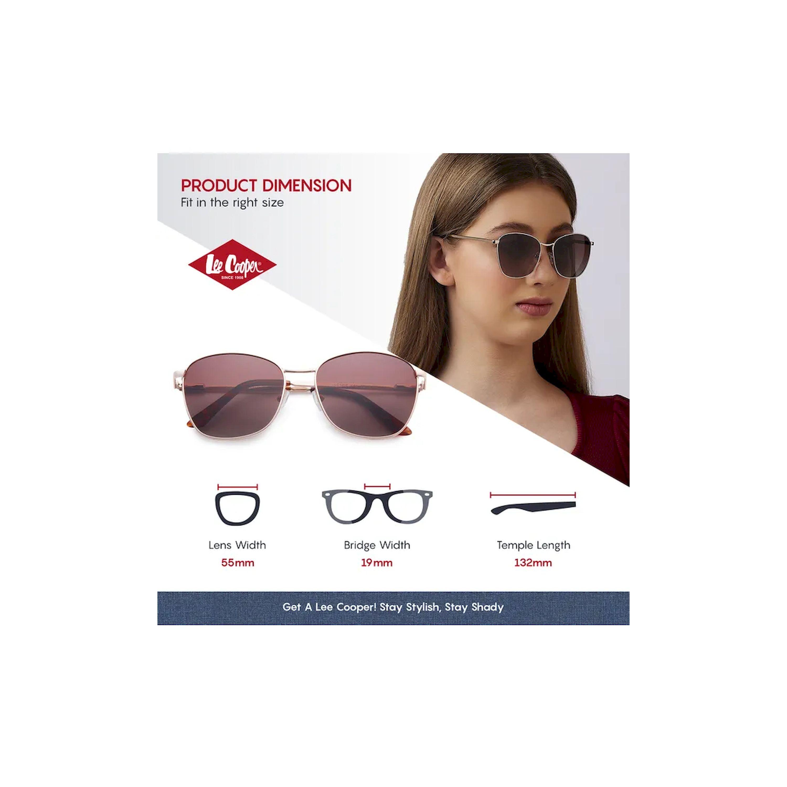 Lee Cooper Polarized 55MM Gradient Brown Rectangle Sunglasses - LC1207C01-women-sunglasses-image-2