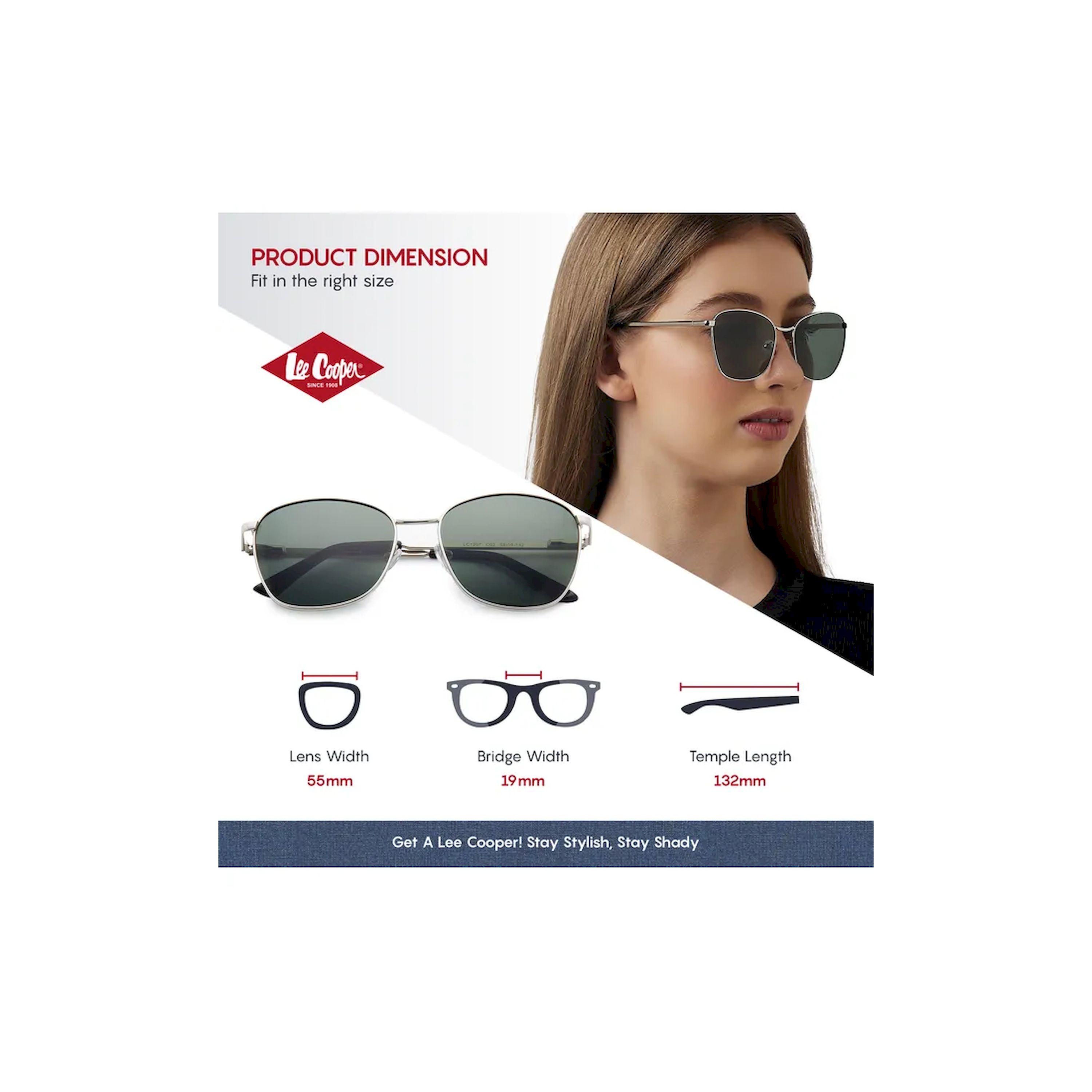 Lee Cooper Polarized 55MM G15 Rectangle Sunglasses - LC1207C02-women-sunglasses-image-2